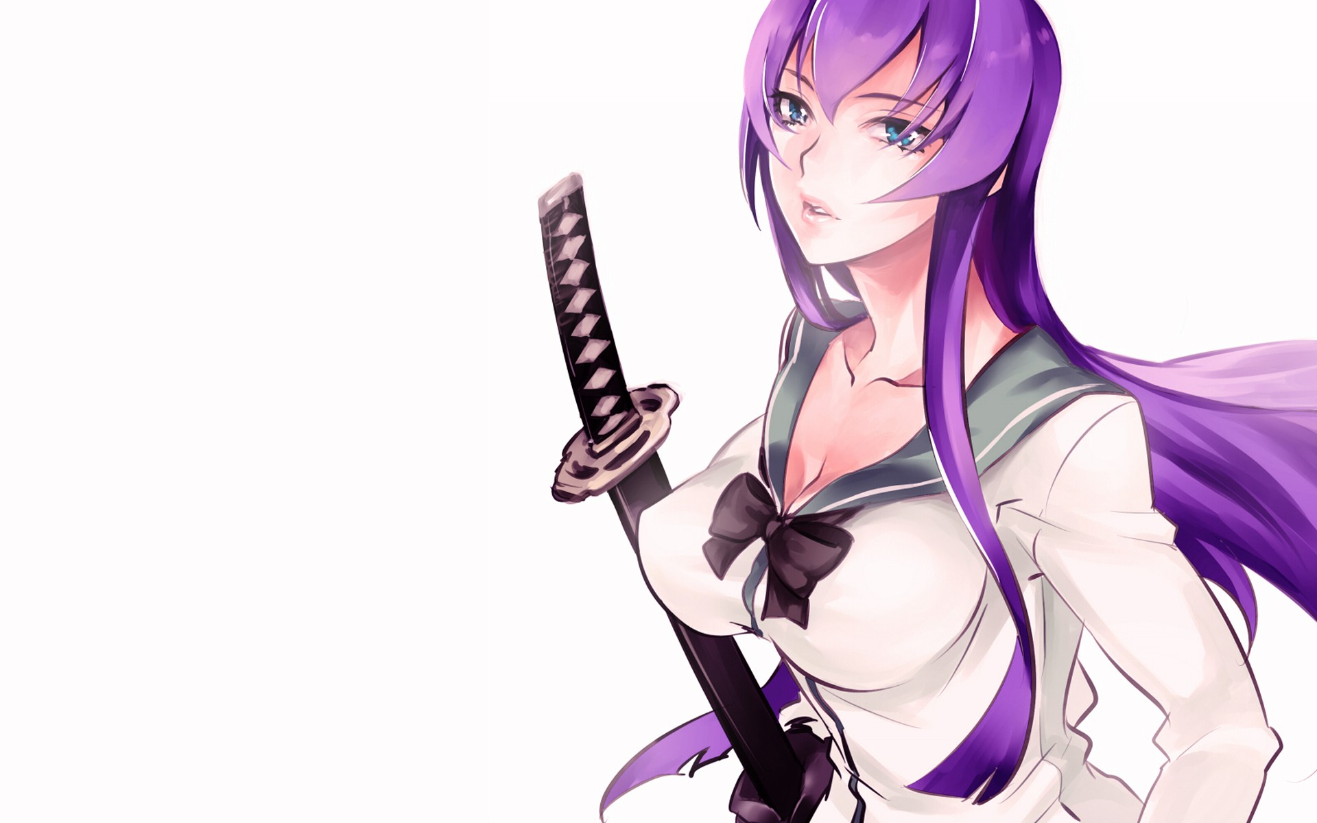 Highschool of the Dead Anime Costume Cosplay Brave 10, Anime, purple,  fictional Character, cartoon png