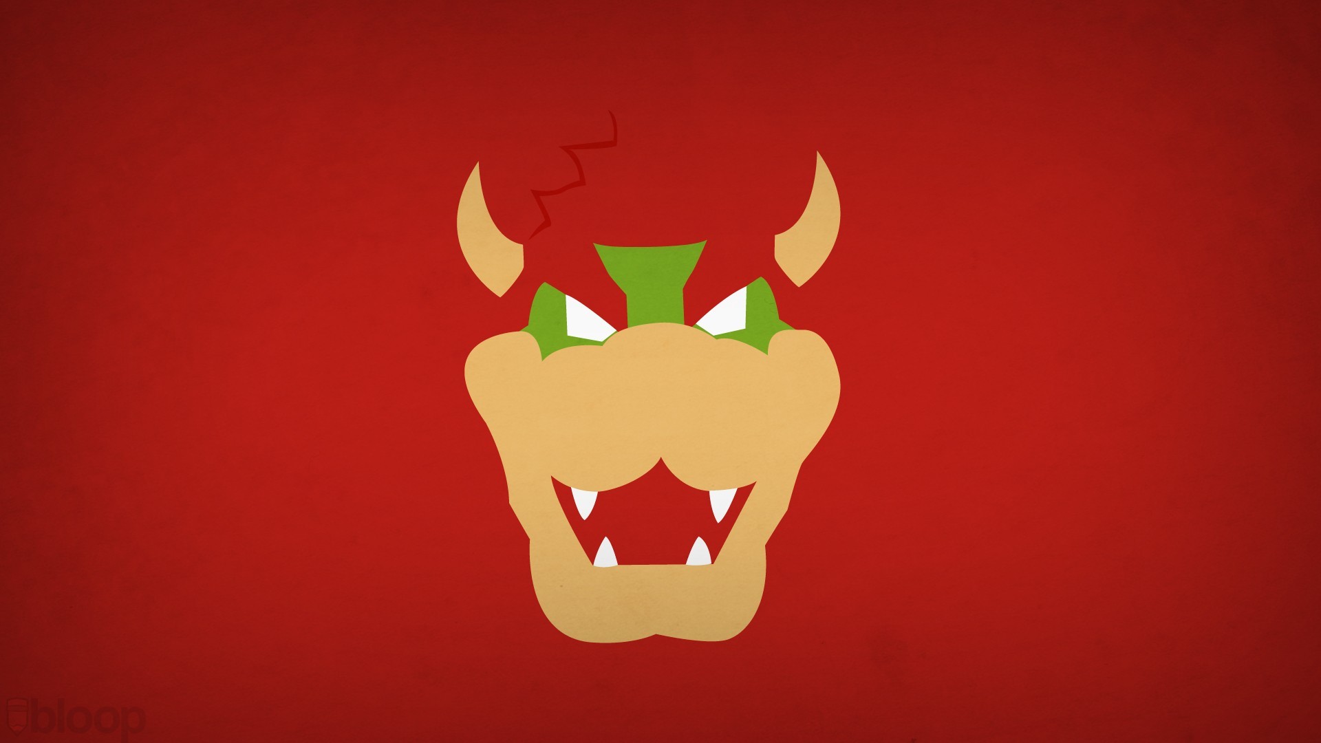 General 1920x1080 minimalism Mario Bros. Nintendo Blo0p villains Super Mario video games red background video game art Bowser video game characters fan art red
