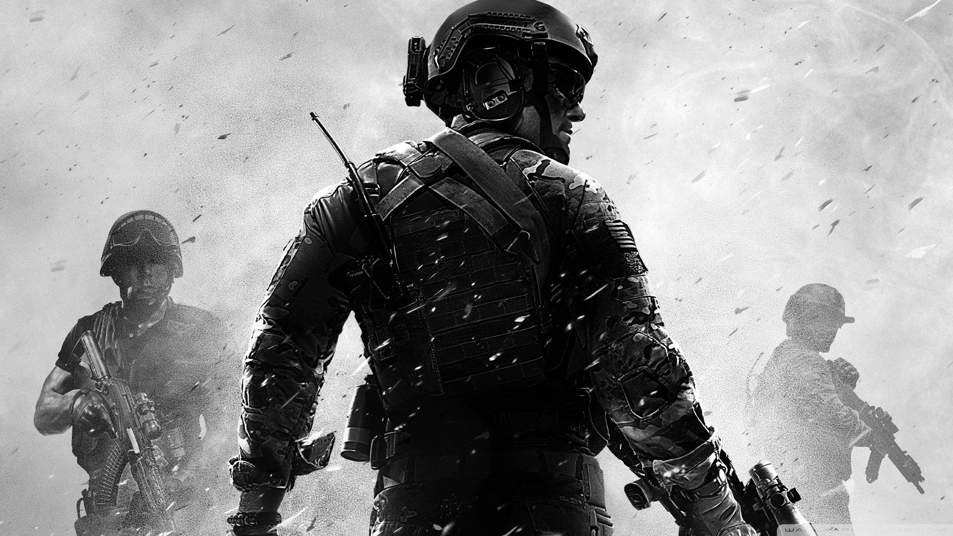 General 1920x1080 Call of Duty monochrome weapon soldier video games PC gaming video game men video game art machine gun