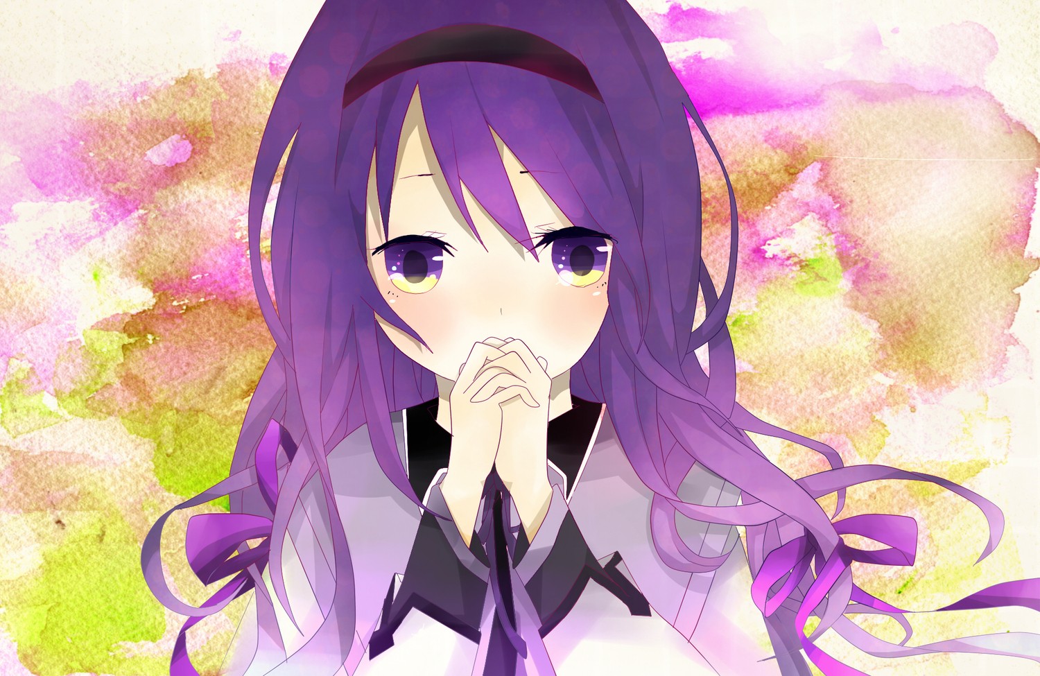 Anime 1500x975 anime girls visual novel purple hair anime