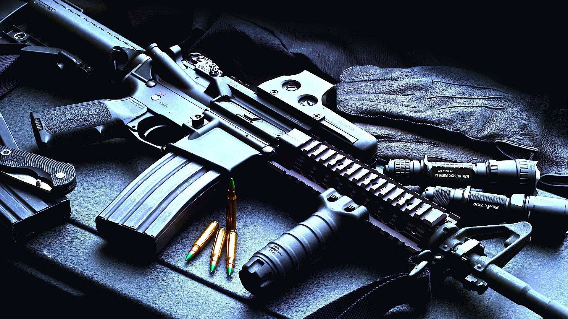 General 1920x1080 AR-15 gun weapon ammunition assault rifle American firearms
