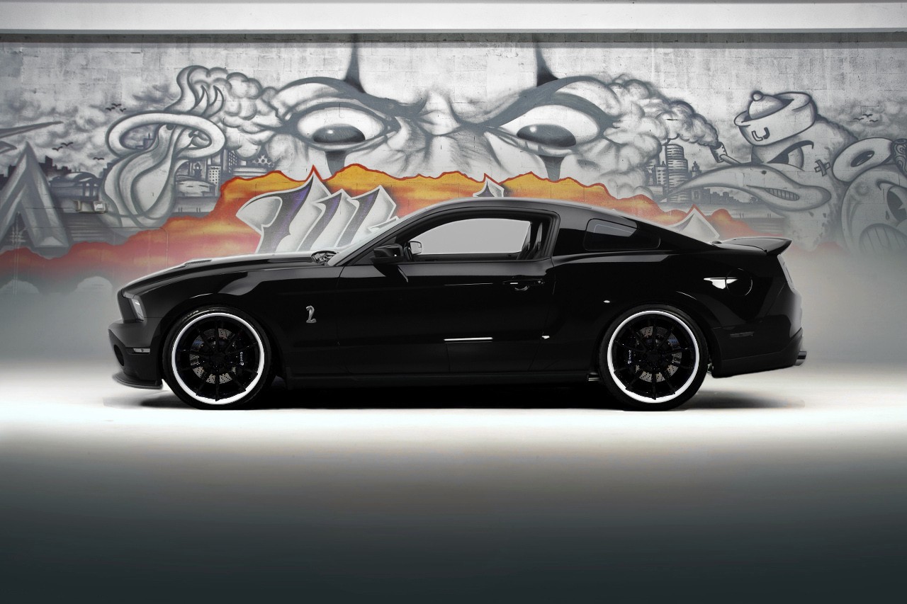 General 1280x853 car muscle cars Ford Mustang side view graffiti Ford black cars vehicle Ford Mustang S-197 II
