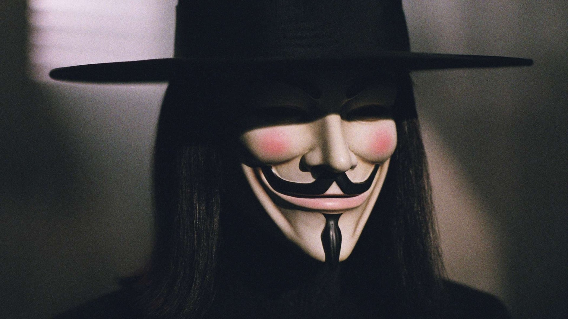 General 1920x1080 Guy Fawkes mask V for Vendetta mask face hat movies film stills