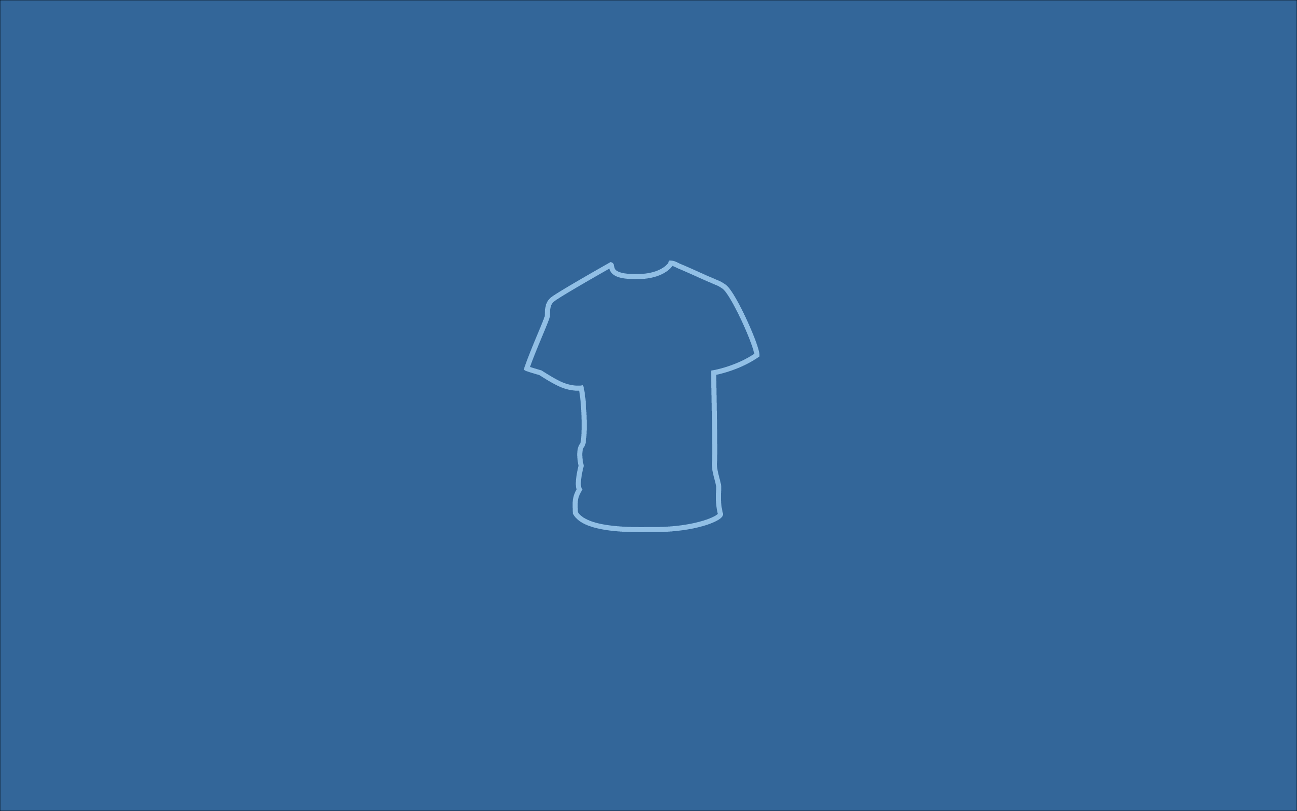 General 2560x1600 minimalism T-shirt simple background blue background clothing
