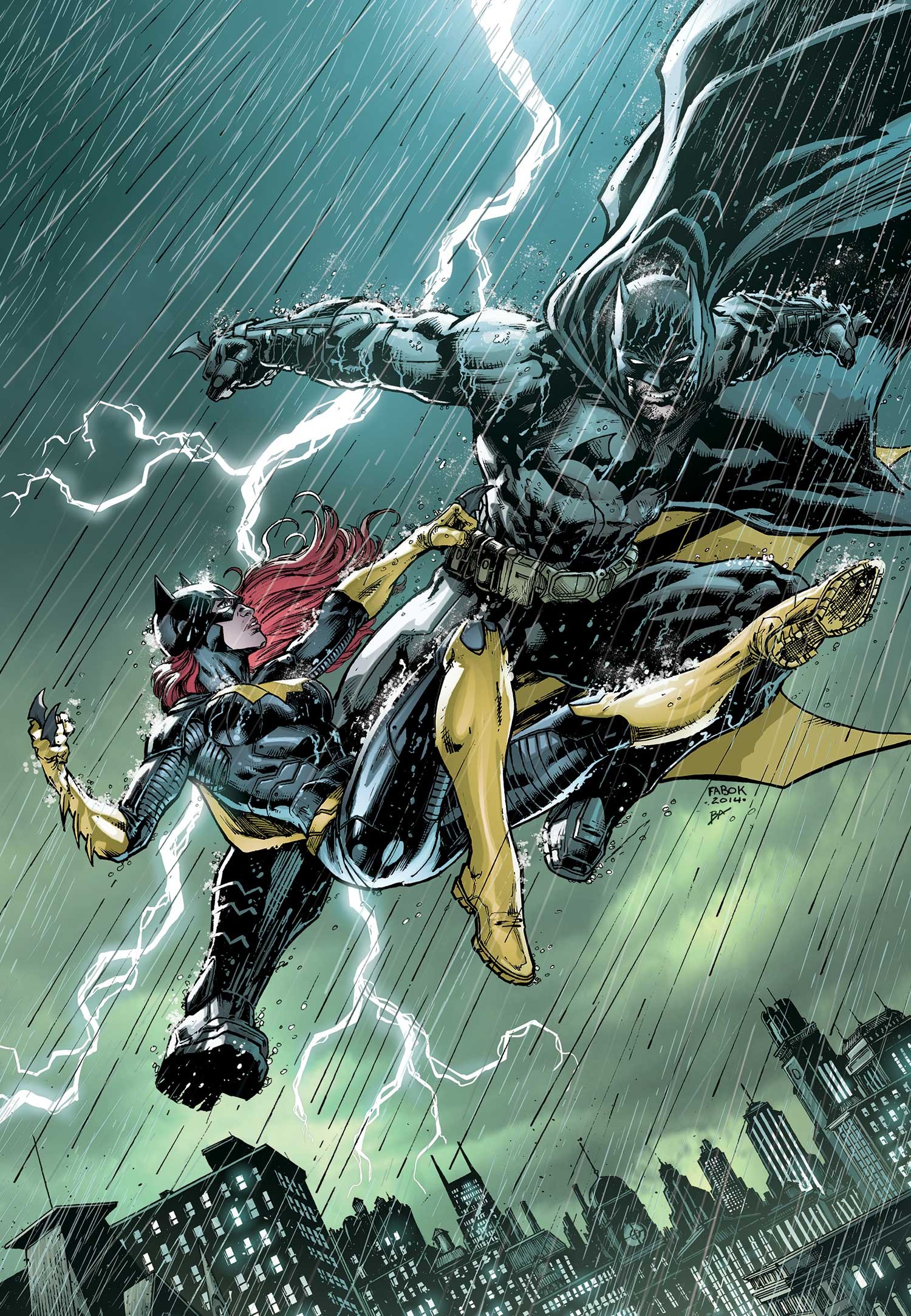 General 1500x2167 Batman Batman Eternal Batgirl Bruce Wayne Oracle comic art rain lightning DC Comics