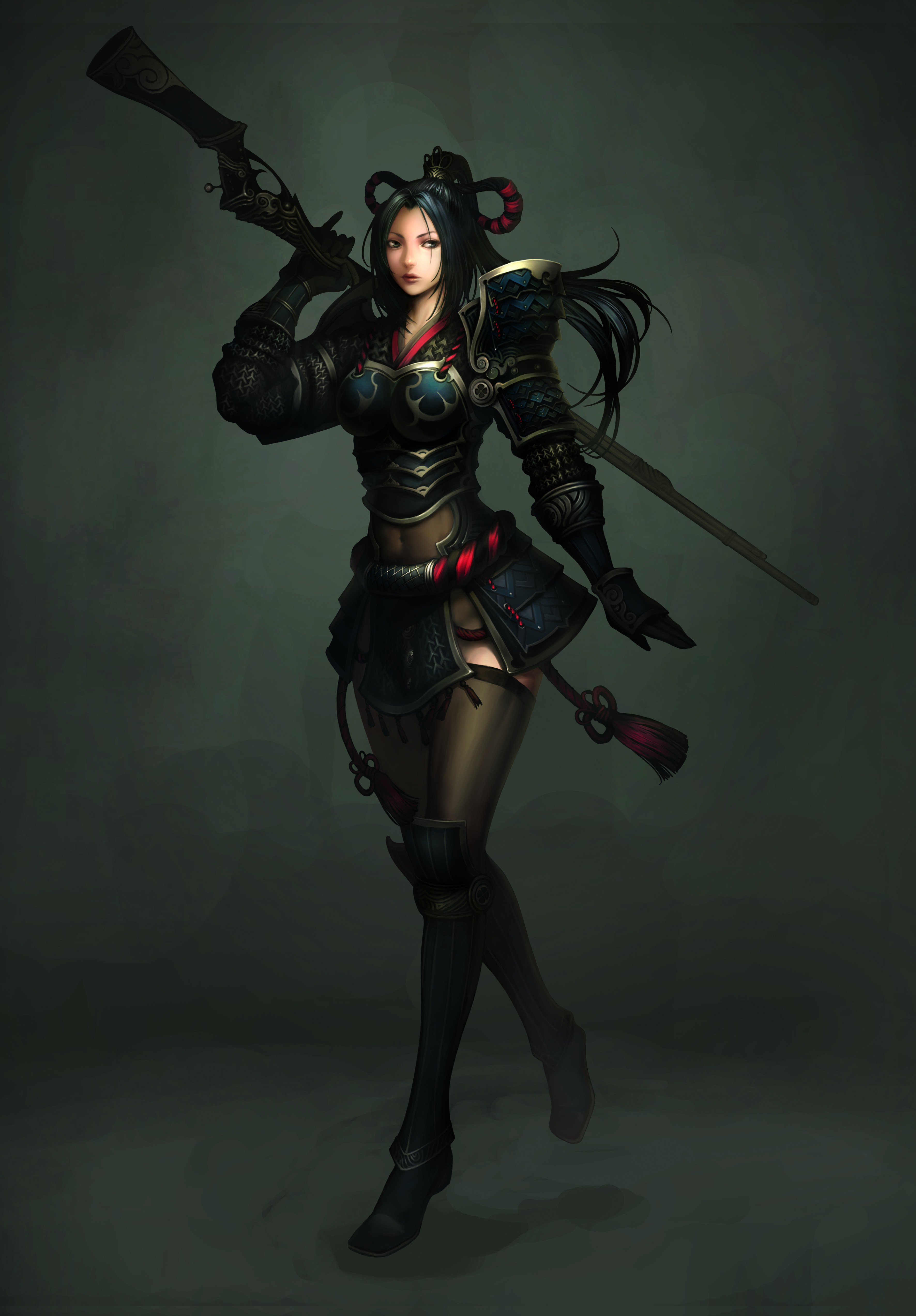 General 3543x5088 Atlantica Online PC gaming fantasy girl fantasy art video game girls girls with guns weapon rifles fantasy armor