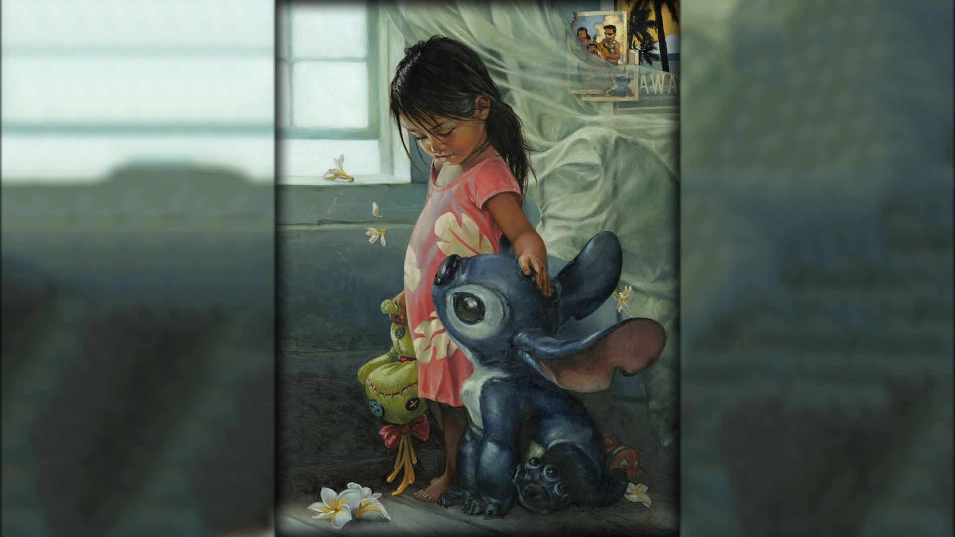 General 1920x1080 Lilo and Stitch artwork children movies animated movies