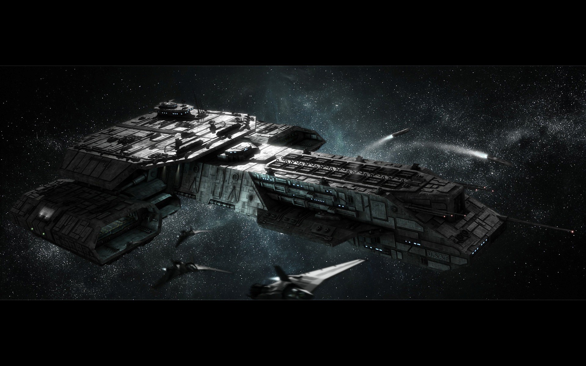 General 1920x1200 Stargate space Daedalus-class TV series spaceship science fiction digital art