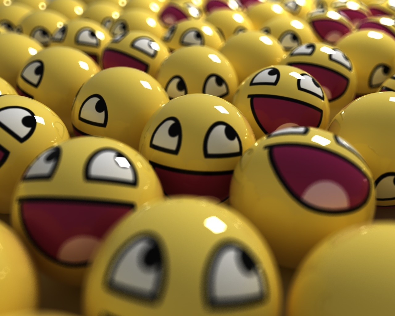 General 1280x1024 awesome face smiley CGI ball