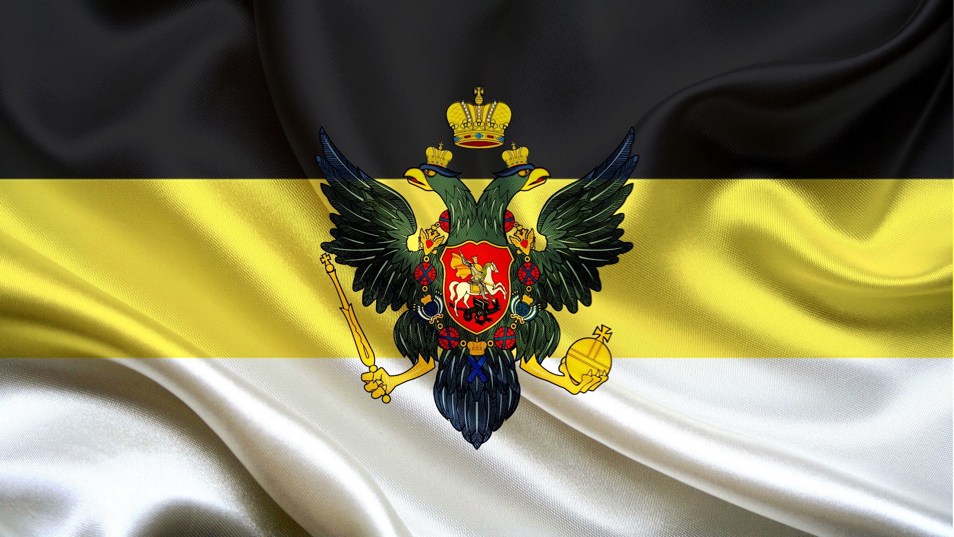 General 1920x1080 Russia flag white yellow black russian empire