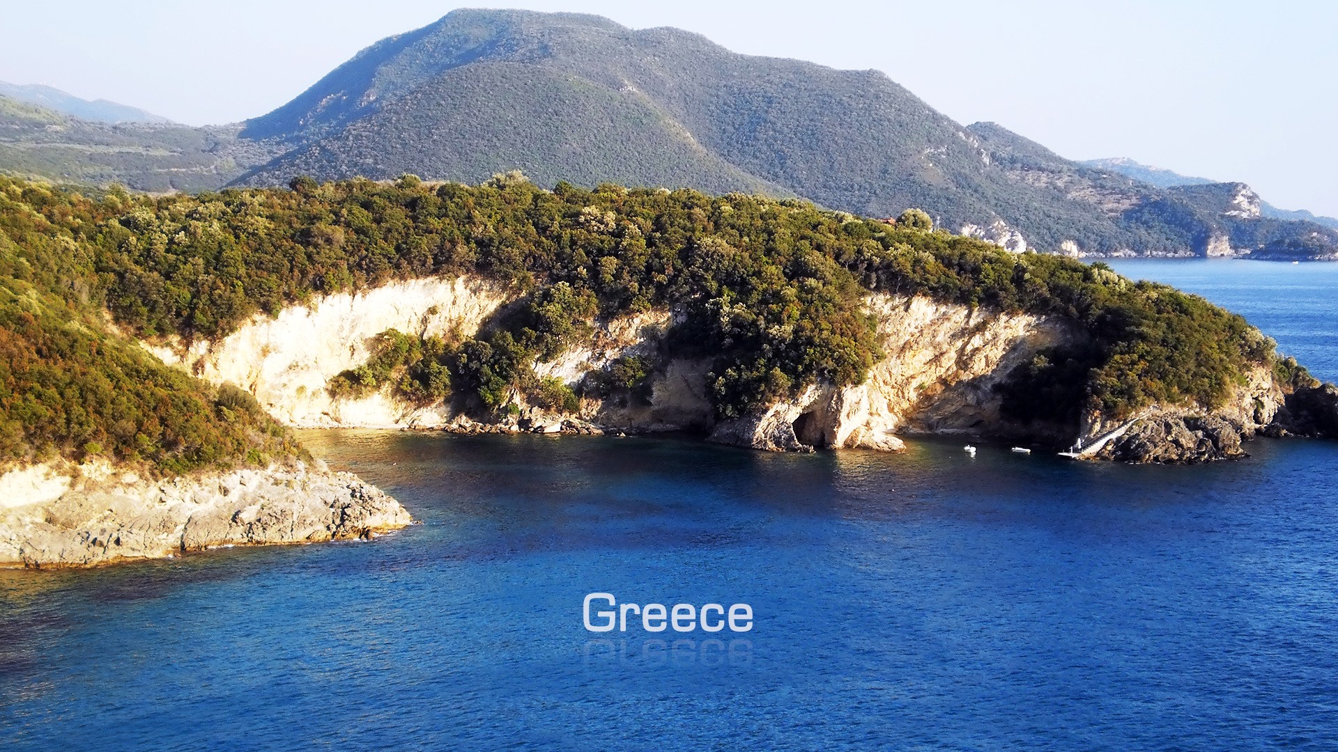 General 1920x1080 Greece sea landscape blue nature rocks water outdoors