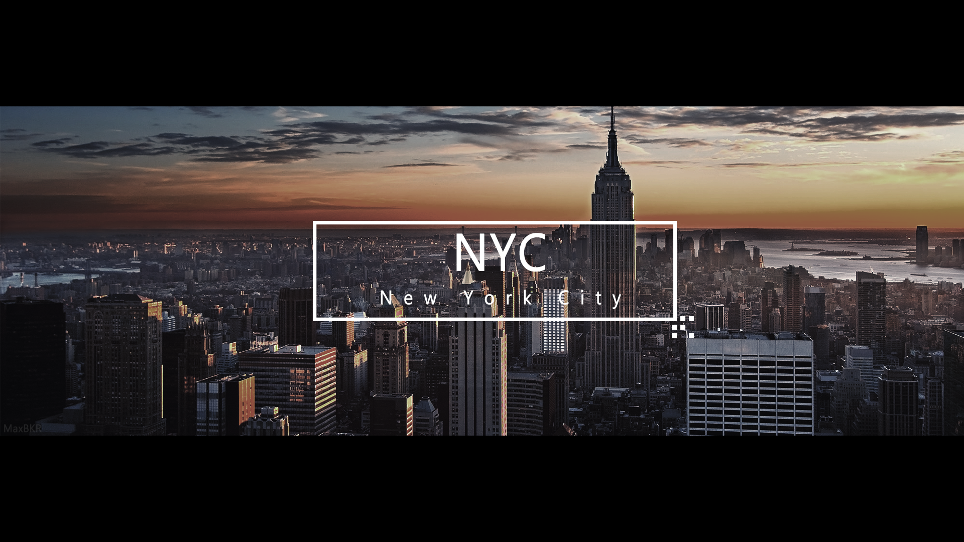 General 1920x1080 cityscape typography New York City USA