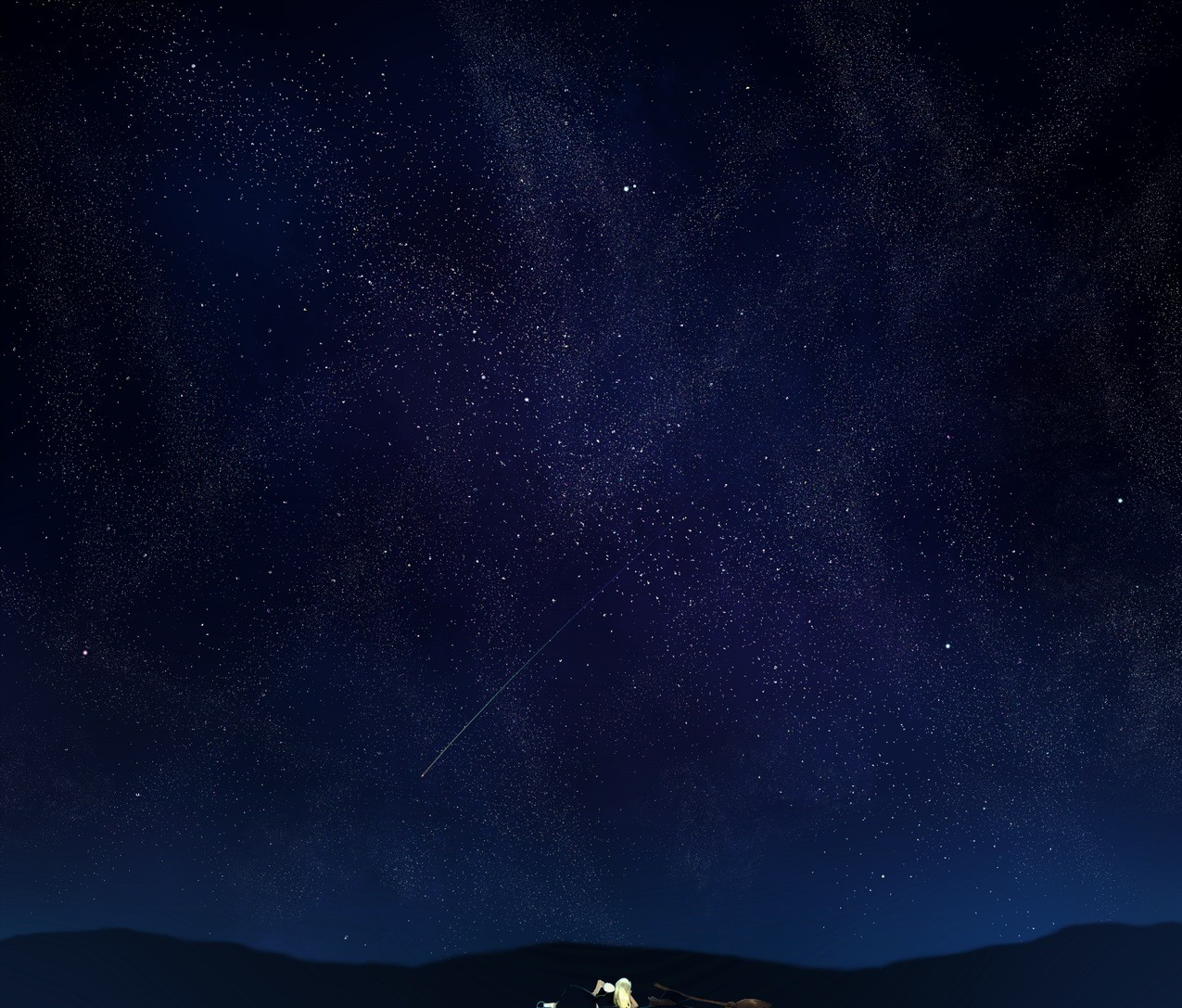 General 1275x1087 stars sky night outdoors anime