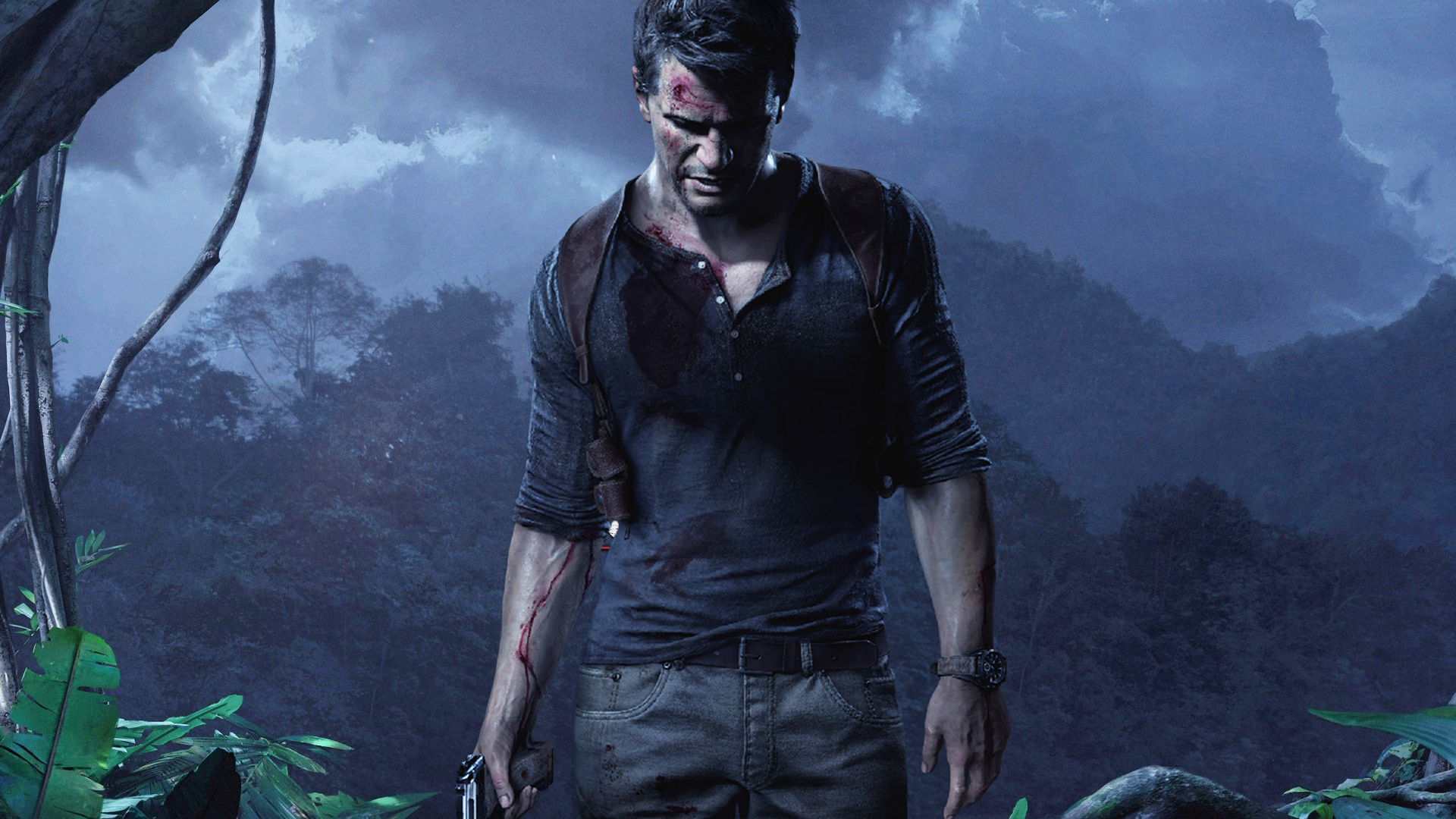 General 1920x1080 Uncharted 4: A Thief's End video games video game art men jungle blood Nathan Drake PlayStation 4 Playstation 4 Pro video game characters video game men