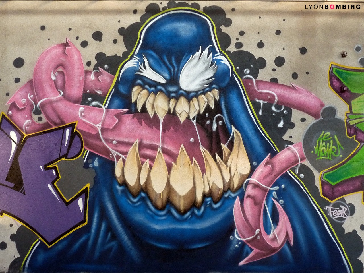 General 1280x960 wall urban graffiti Venom Marvel Comics