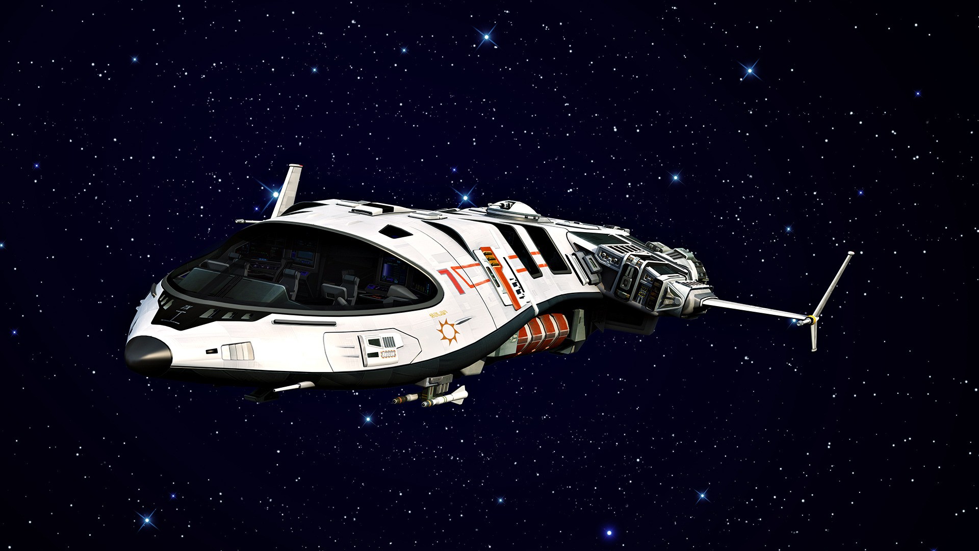 General 1920x1080 science fiction artwork spaceship space futuristic vehicle digital art CGI