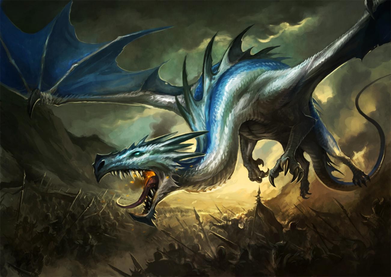 General 1301x920 warrior war fantasy art dragon creature wings artwork