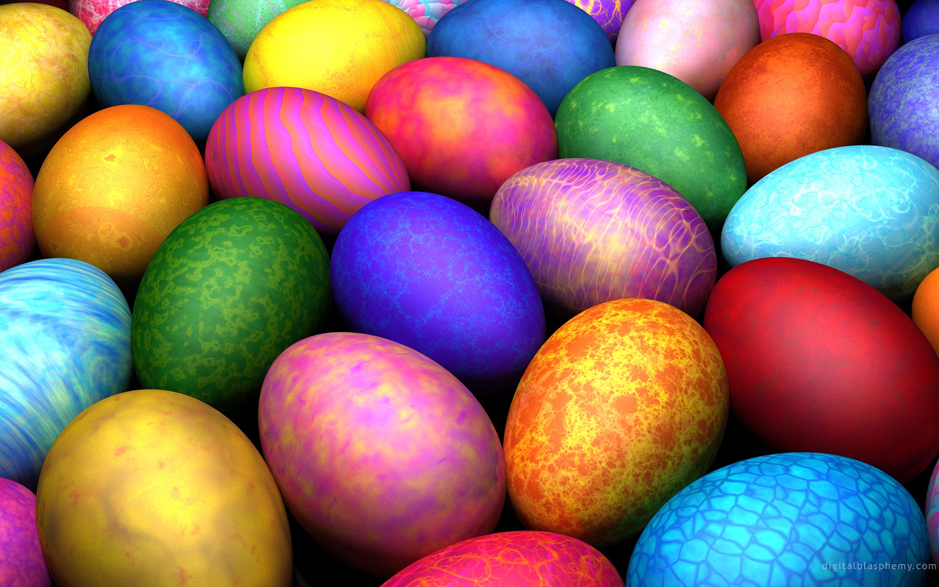 General 1920x1200 colorful eggs Easter