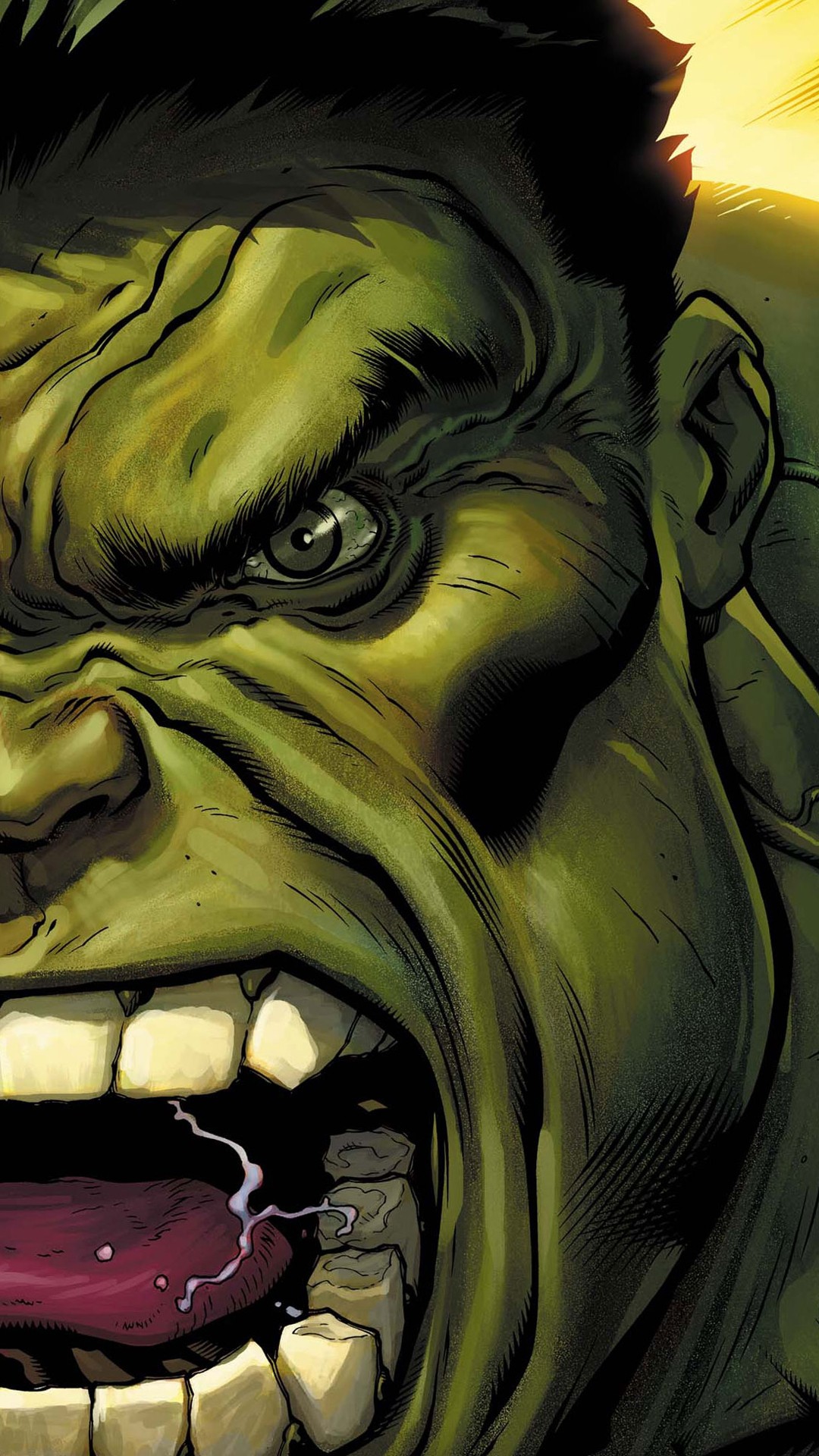 General 1080x1920 The Incredible Hulk green eyes angry Hulk comics comic art