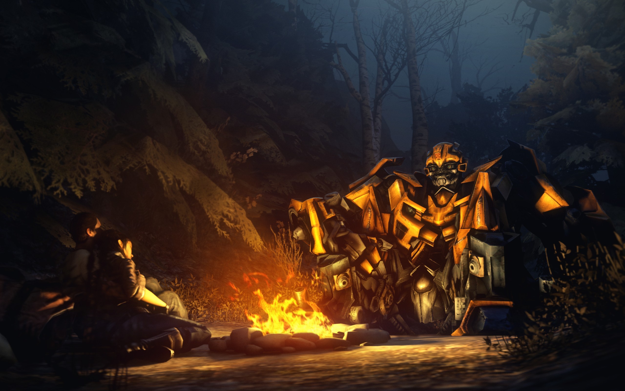 General 2560x1600 Transformers Bumblebee (transformers) robot science fiction artwork campfire movies movie characters