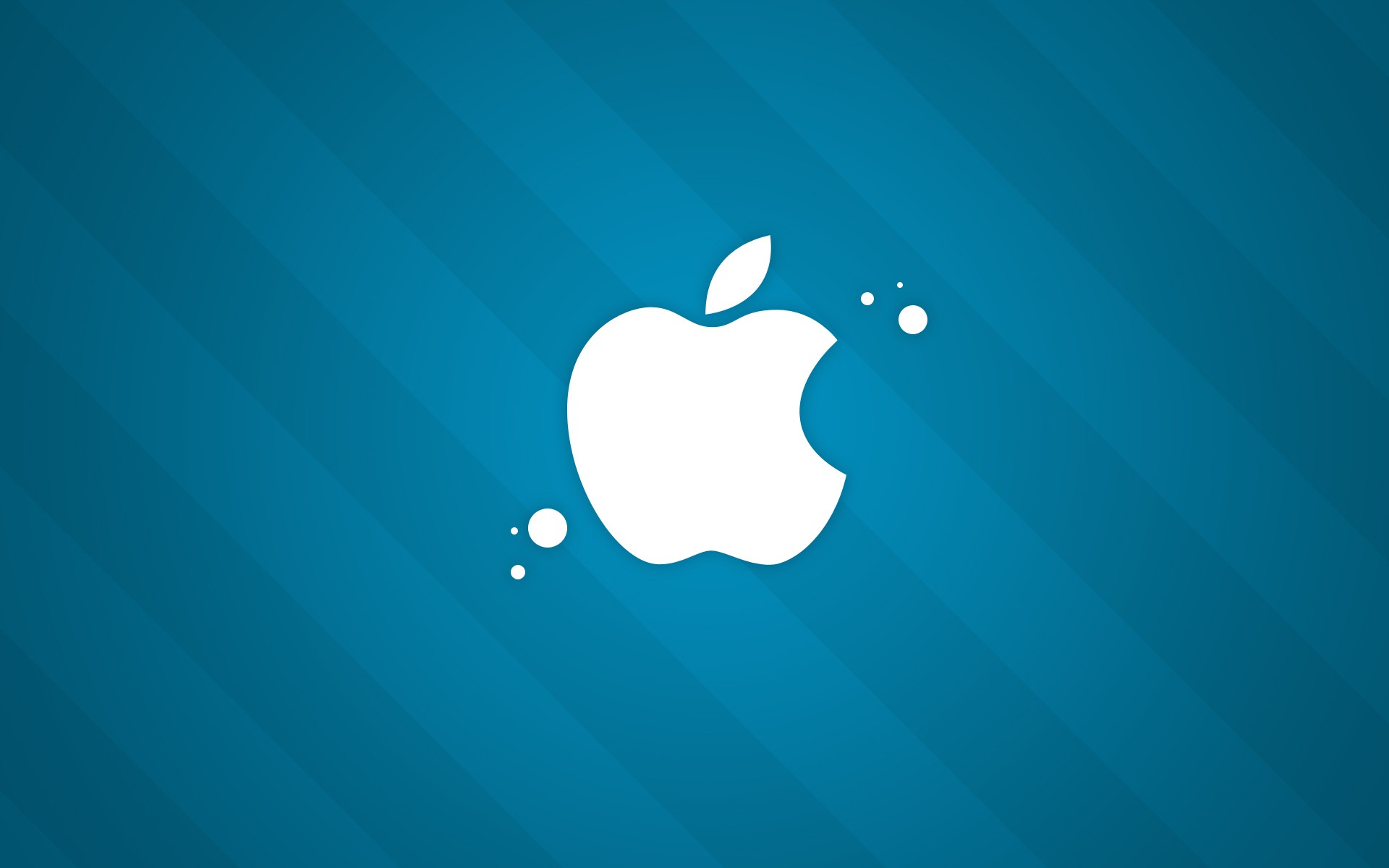General 1920x1200 Apple Inc. simple background logo blue background lines brand