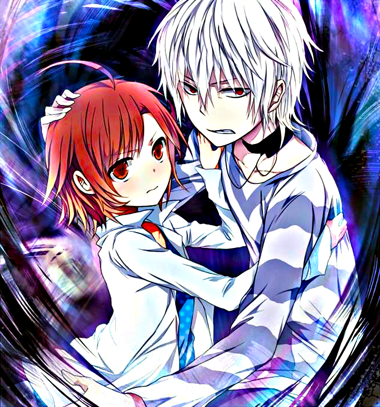 Anime 1230x1317 Last Order Accelerator To aru Majutsu no Index anime anime boys redhead red eyes anime girls
