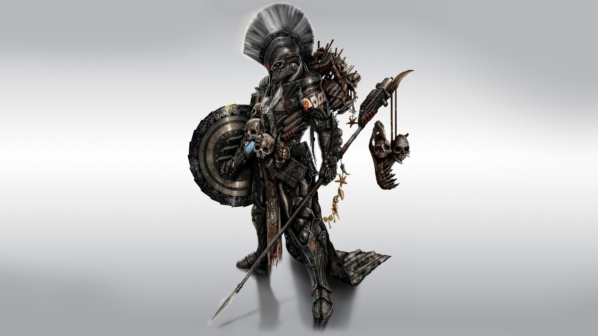 General 1920x1080 artwork concept art fantasy art warrior hunter Spartans