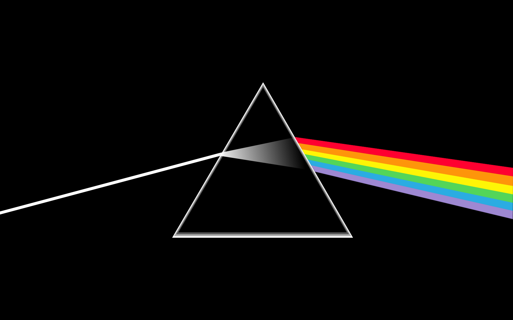 General 1680x1050 Pink Floyd The Dark Side of the Moon dark music triangle simple background black background geometric figures