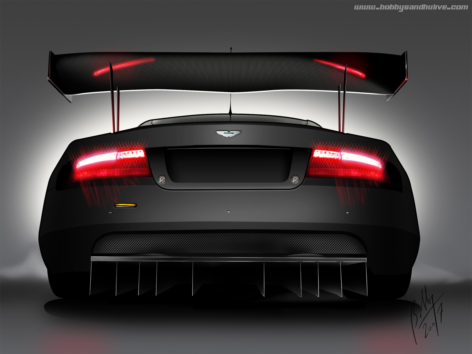 General 1600x1200 car vehicle black cars Aston Martin British cars car spoiler rear wing