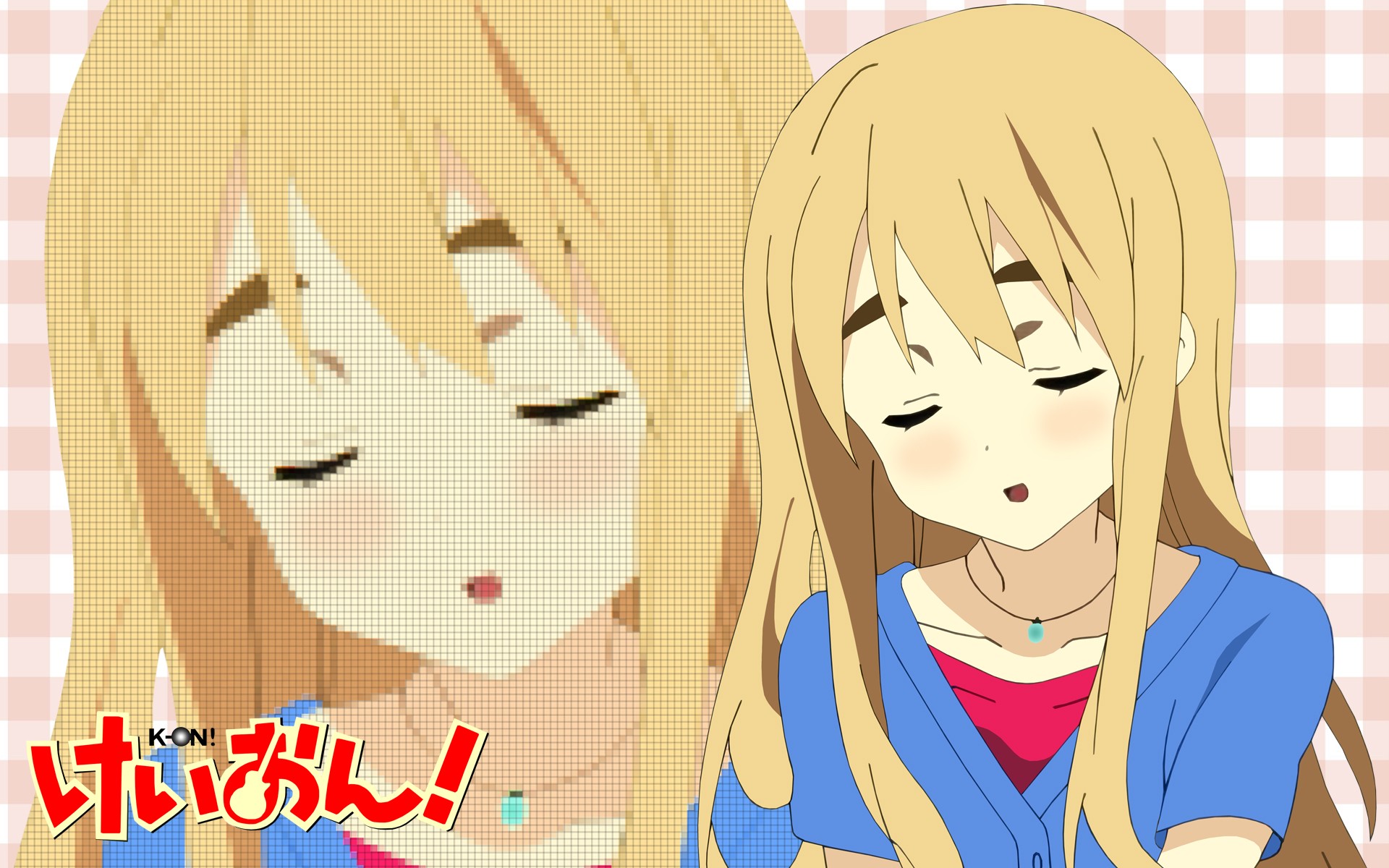 blonde, closed eyes, K-ON!, anime girls, Kotobuki Tsumugi, anime ...