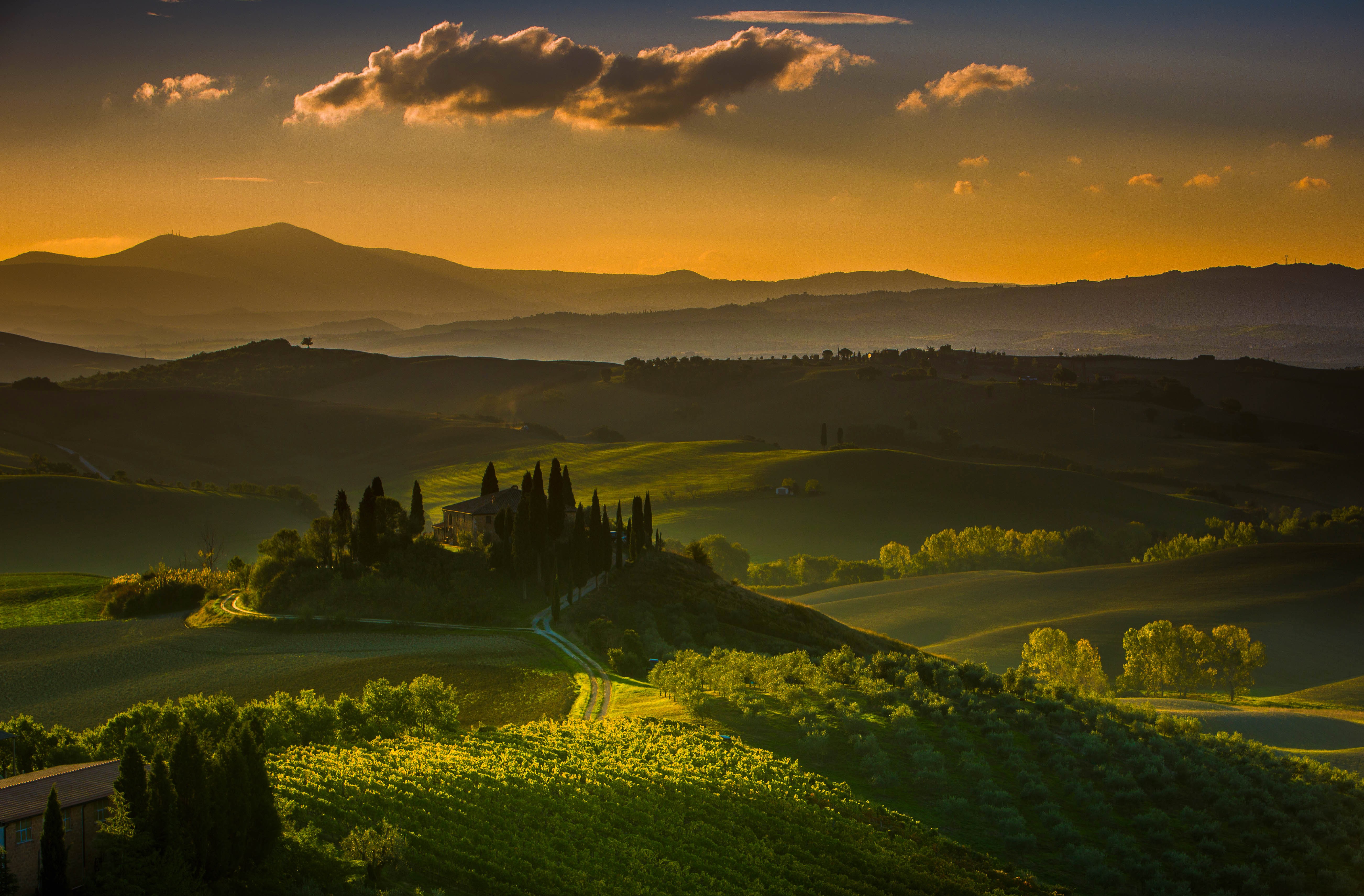 General 5208x3421 landscape Tuscany Italy sky field outdoors