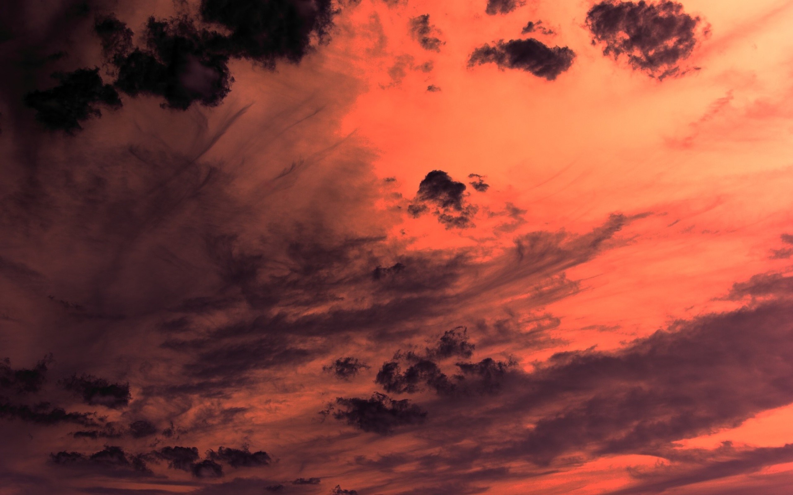 General 2560x1600 photography nature sky clouds orange sky