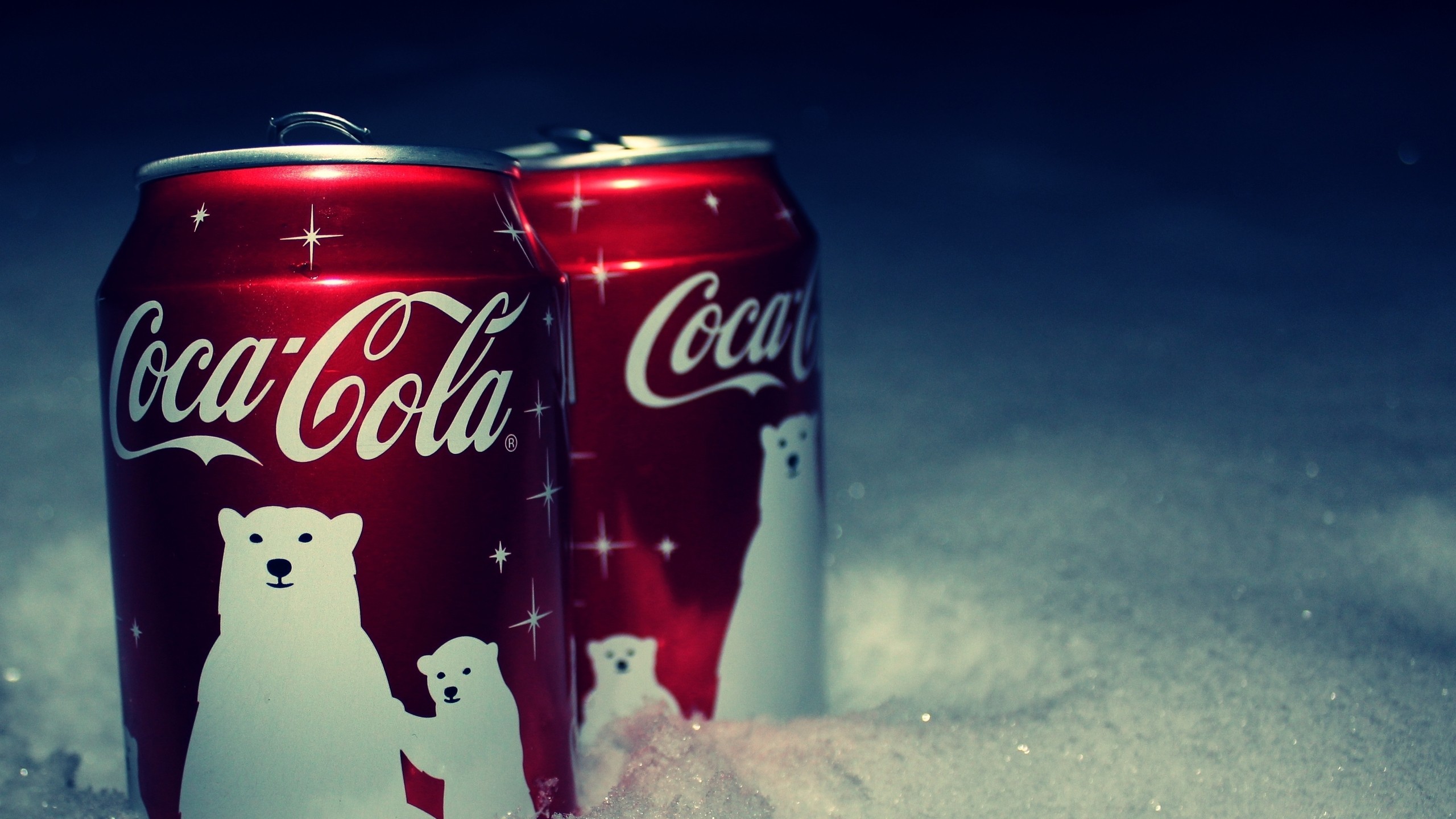 General 2560x1440 Coca-Cola can logo branch snow brand