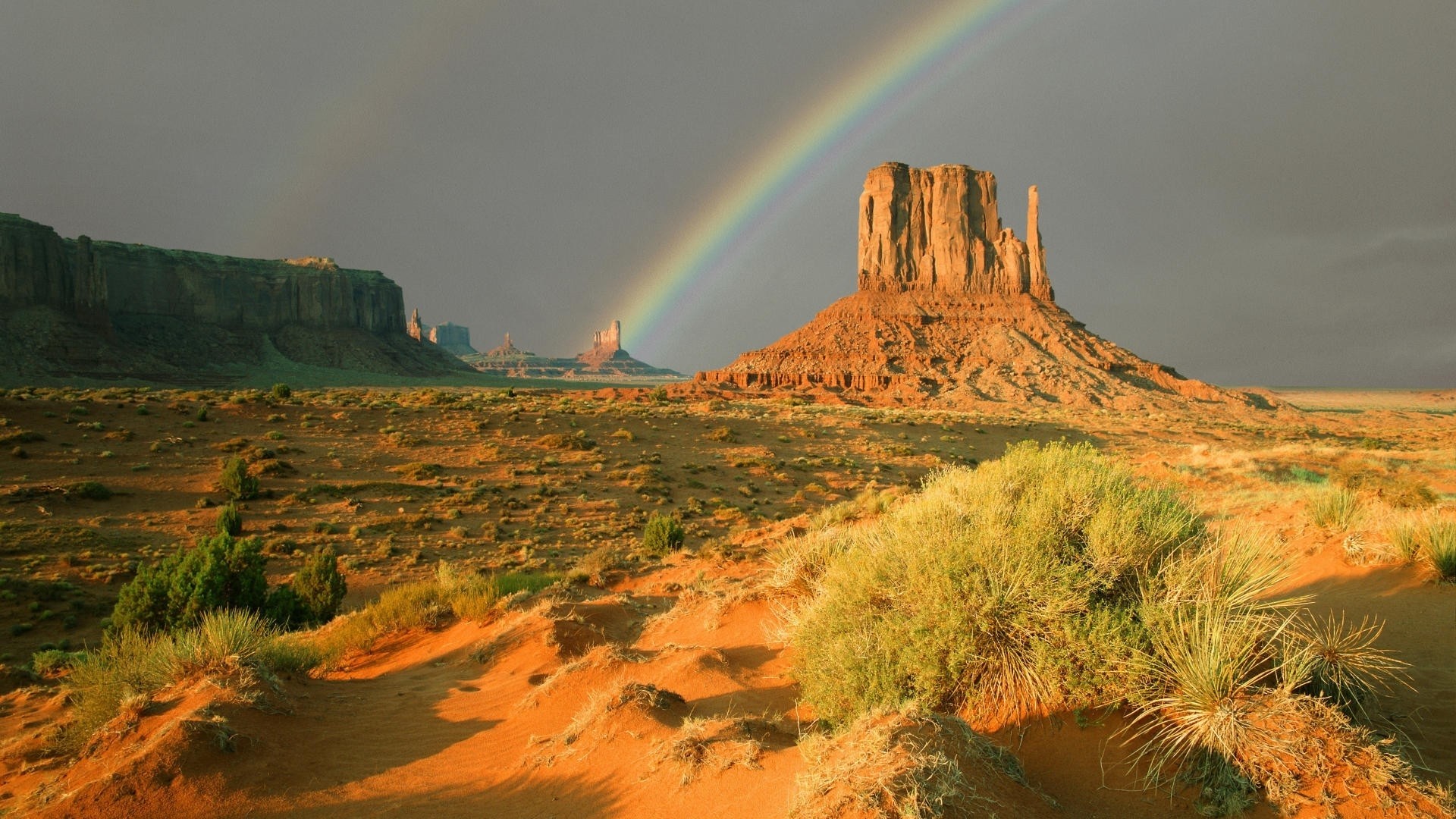 General 1920x1080 landscape Monument Valley valley nature USA rainbows