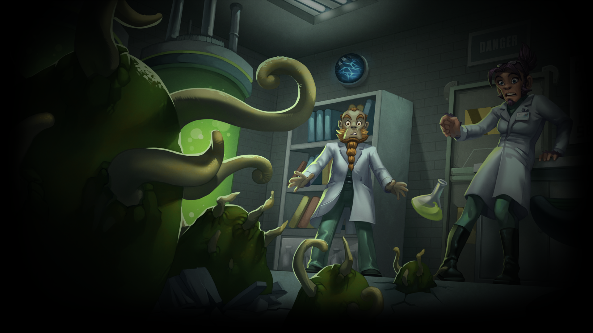 General 1920x1080 Starbound PC gaming video games video game art tentacles scientists