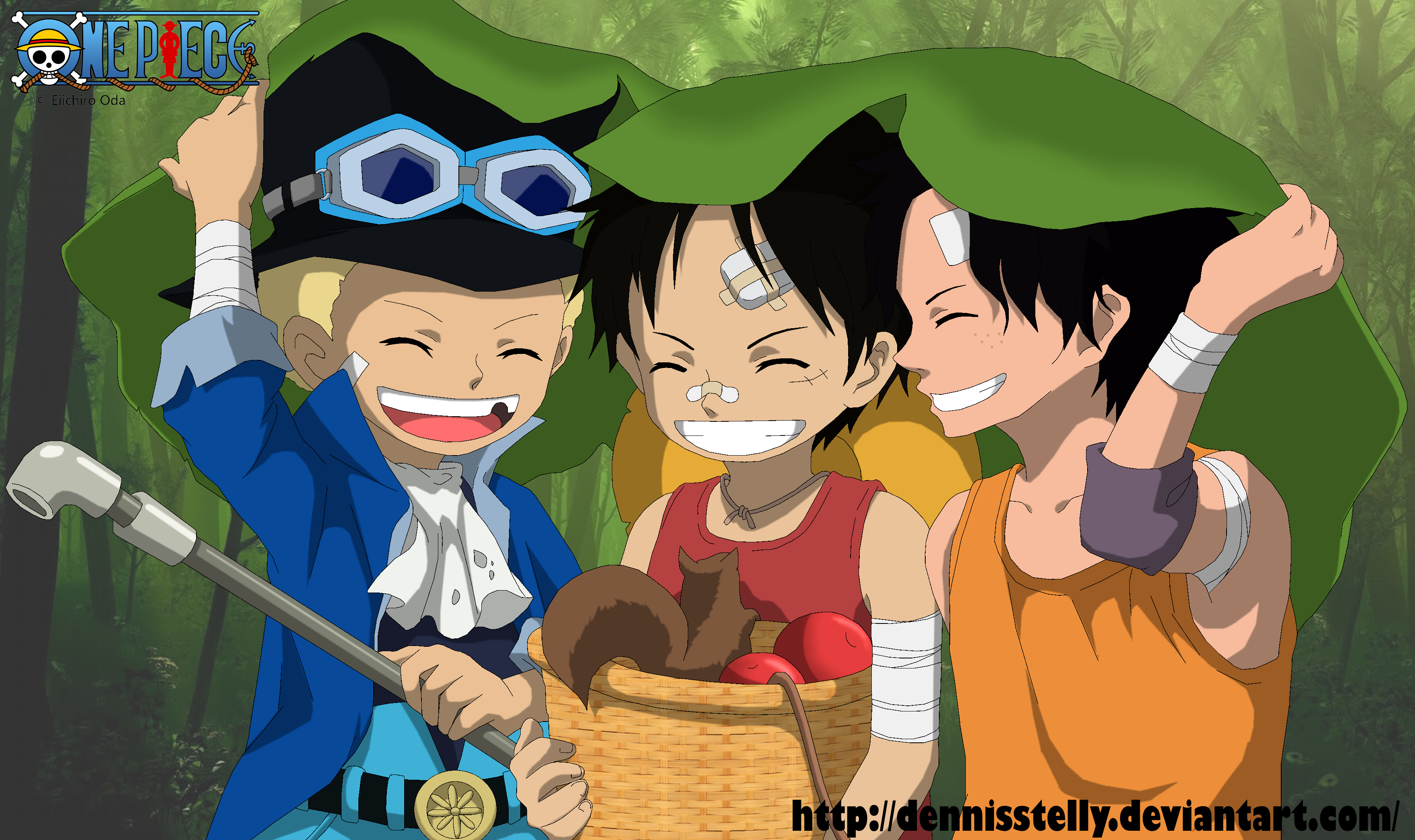 Anime 3522x2091 One Piece anime anime boys smiling DeviantArt
