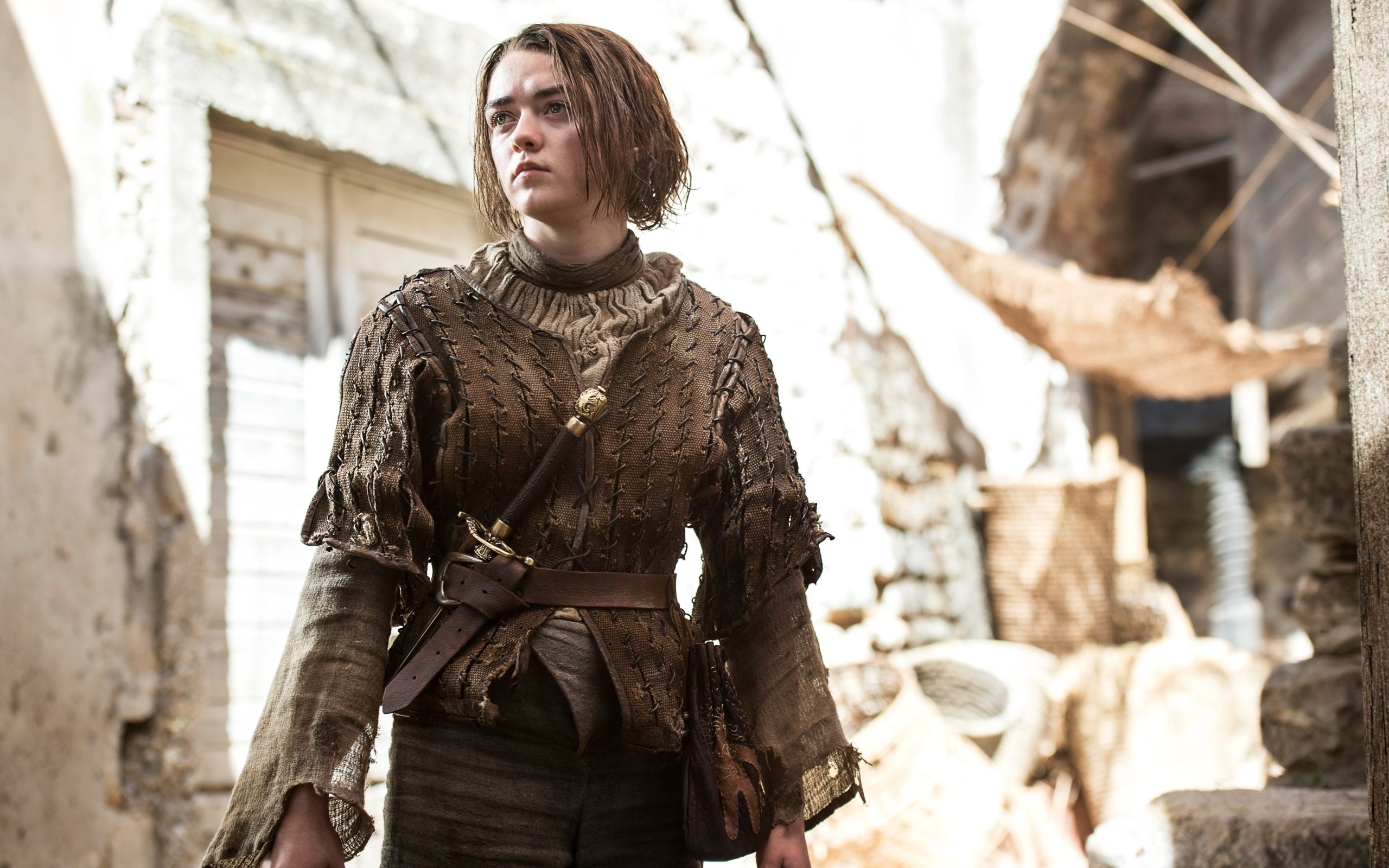 People 2560x1600 Arya Stark Game of Thrones Maisie Williams TV series fantasy girl actress women