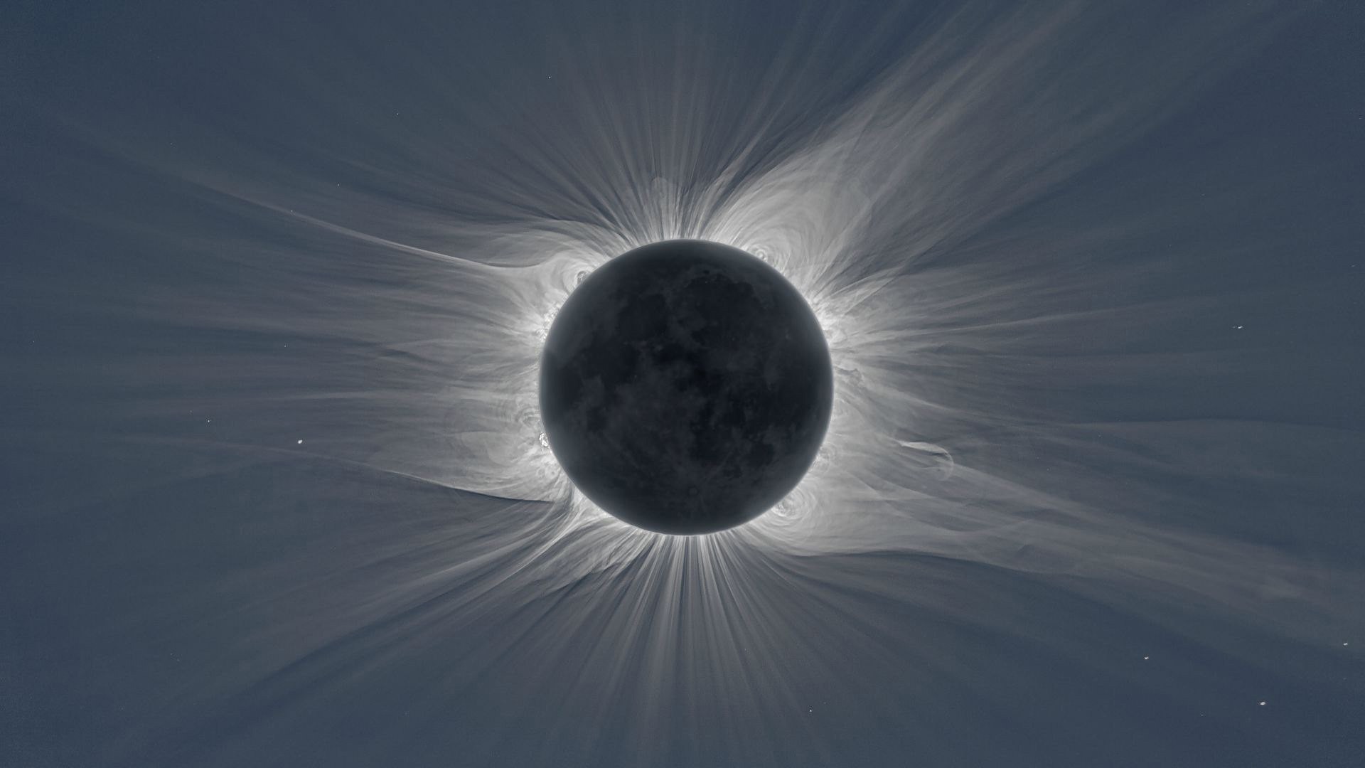 General 1920x1080 solar eclipse planet space space art Moon Sun sun rays