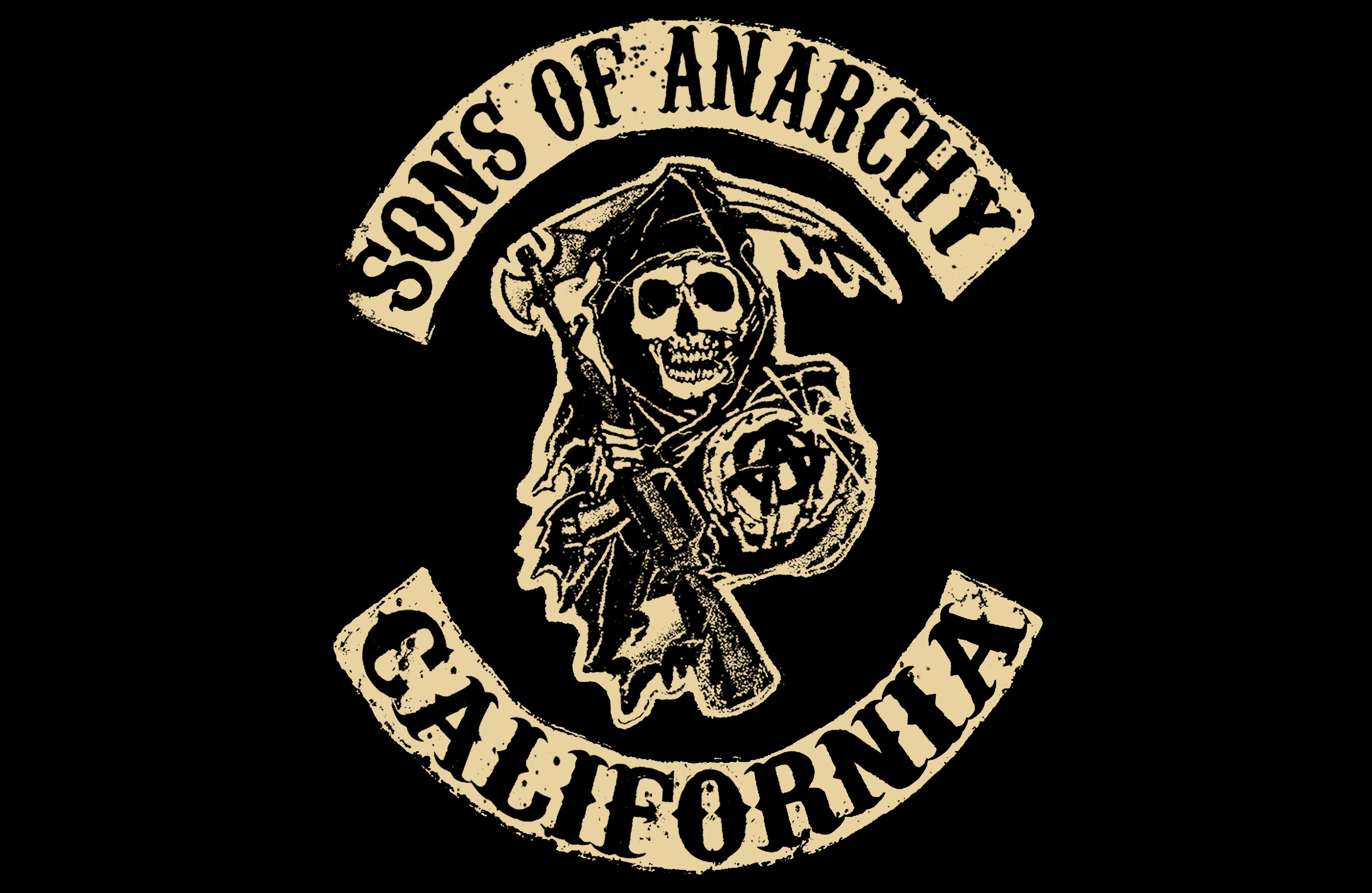 General 4300x2800 Sons of Anarchy TV series skull logo beige USA