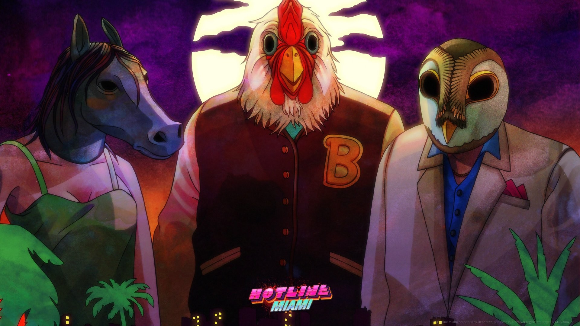 General 1920x1080 Hotline Miami video games video game art PC gaming