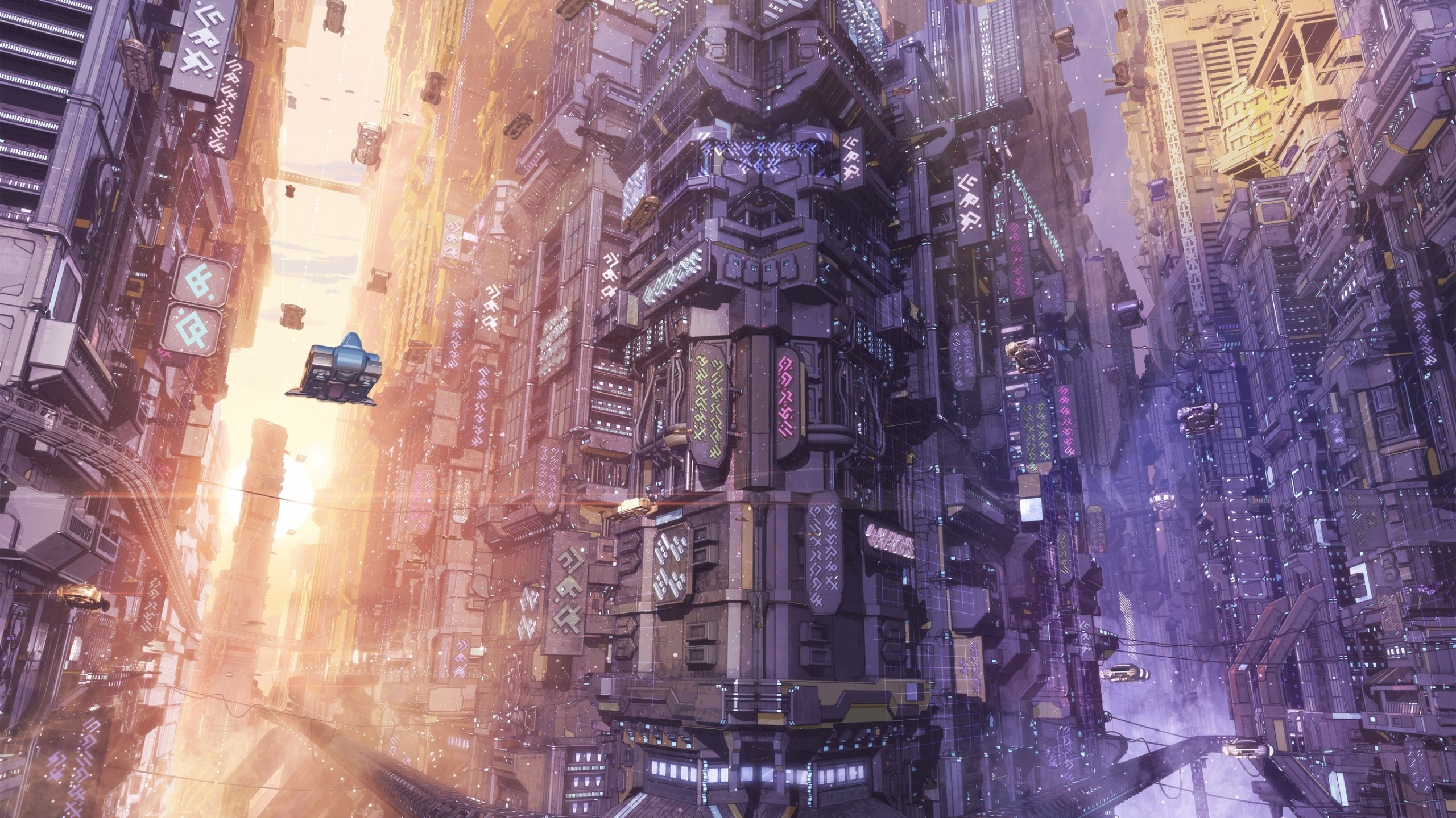 General 2560x1440 futuristic futuristic city artwork science fiction cityscape