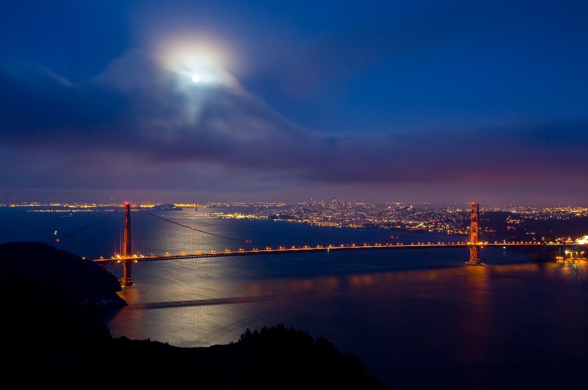 General 1920x1275 bridge Golden Gate Bridge USA San Francisco sky night suspension bridge