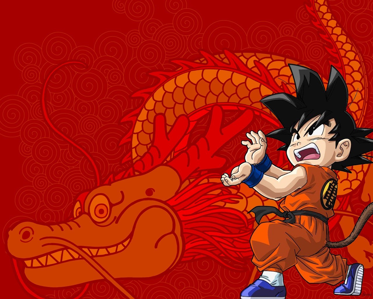 Anime 1280x1024 Son Goku anime Dragon Ball dragon ball dark hair anime boys