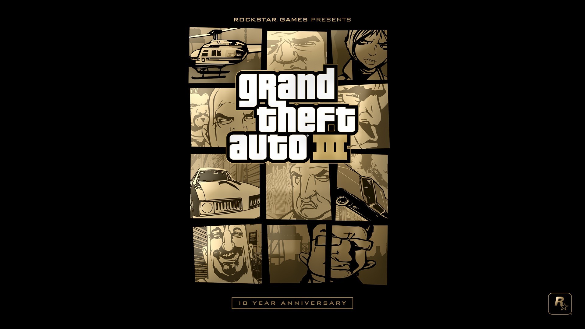 General 1920x1080 Grand Theft Auto III video games PC gaming gold Rockstar Games