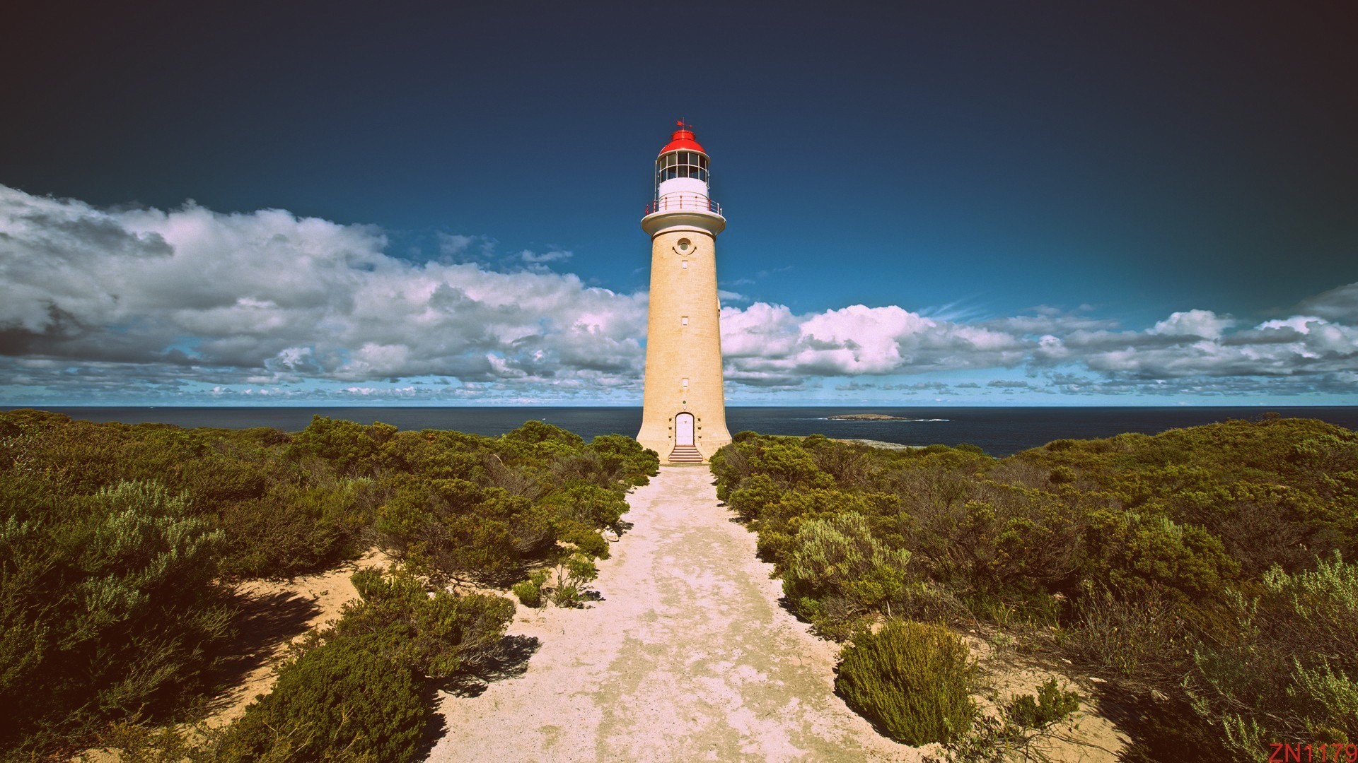 General 1920x1080 lighthouse sea sky clouds Australia