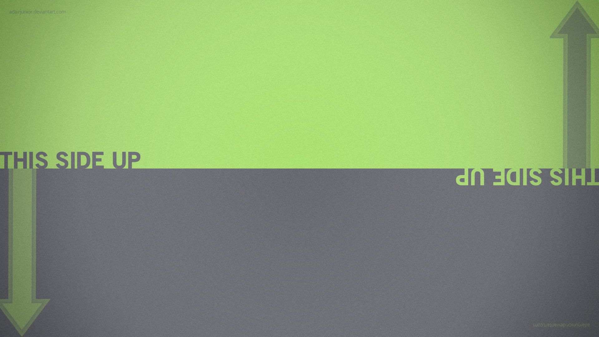 General 1920x1080 minimalism typography arrow (design) green gray simple background digital art