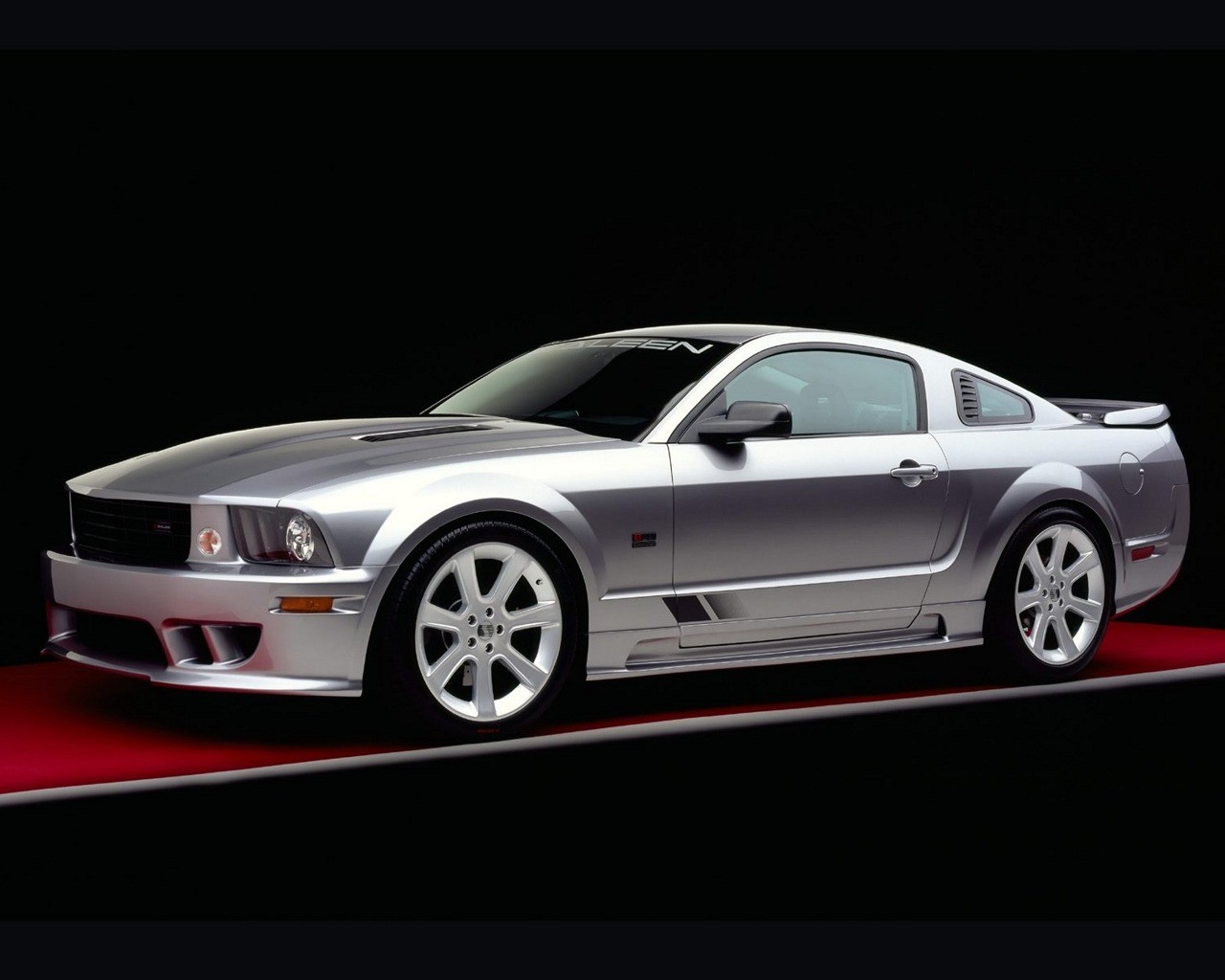 General 1280x1024 car vehicle Saleen silver cars Ford Mustang Ford Ford Mustang S-197 muscle cars American cars