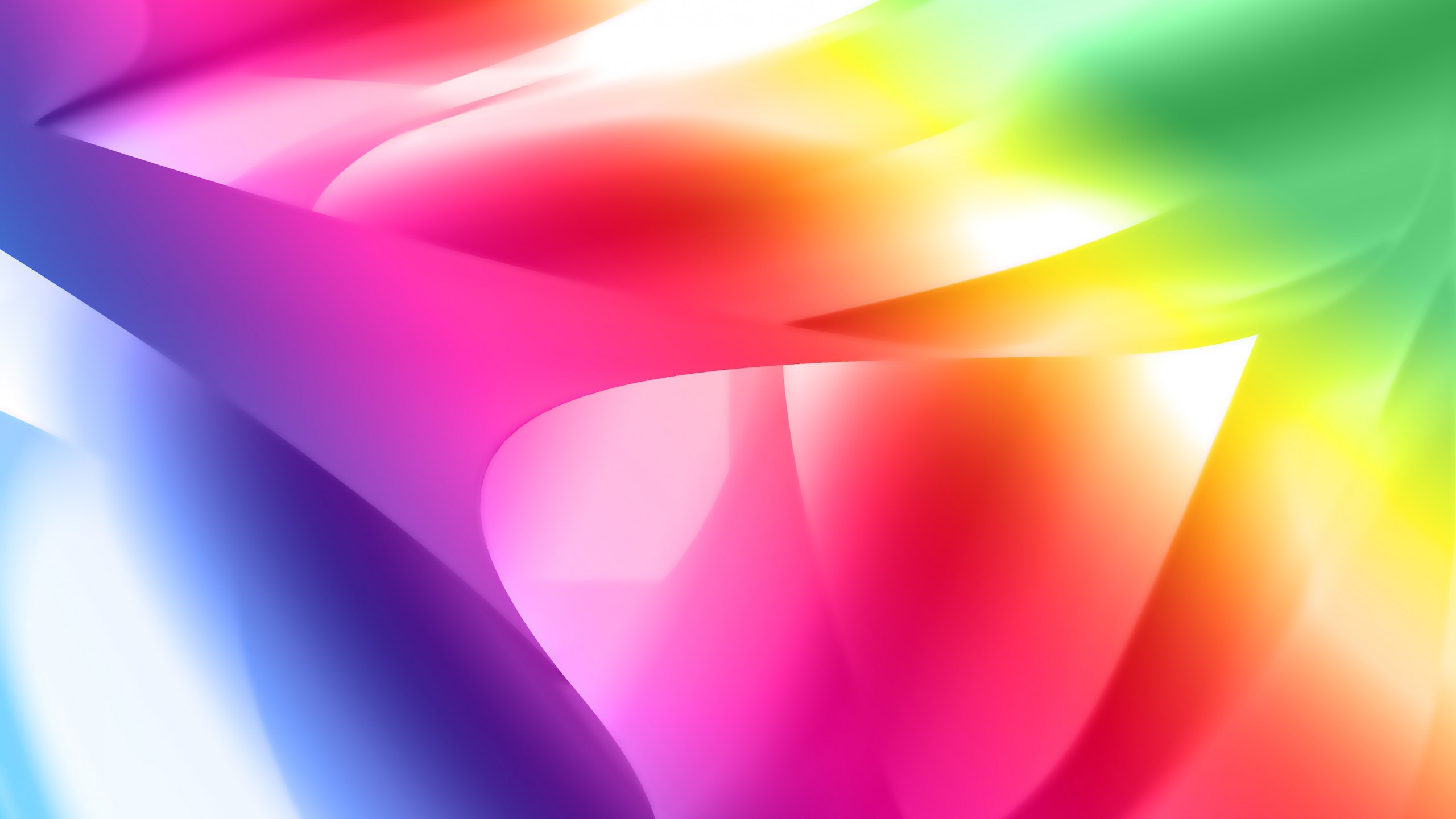 General 2560x1440 abstract shapes digital art colorful pink