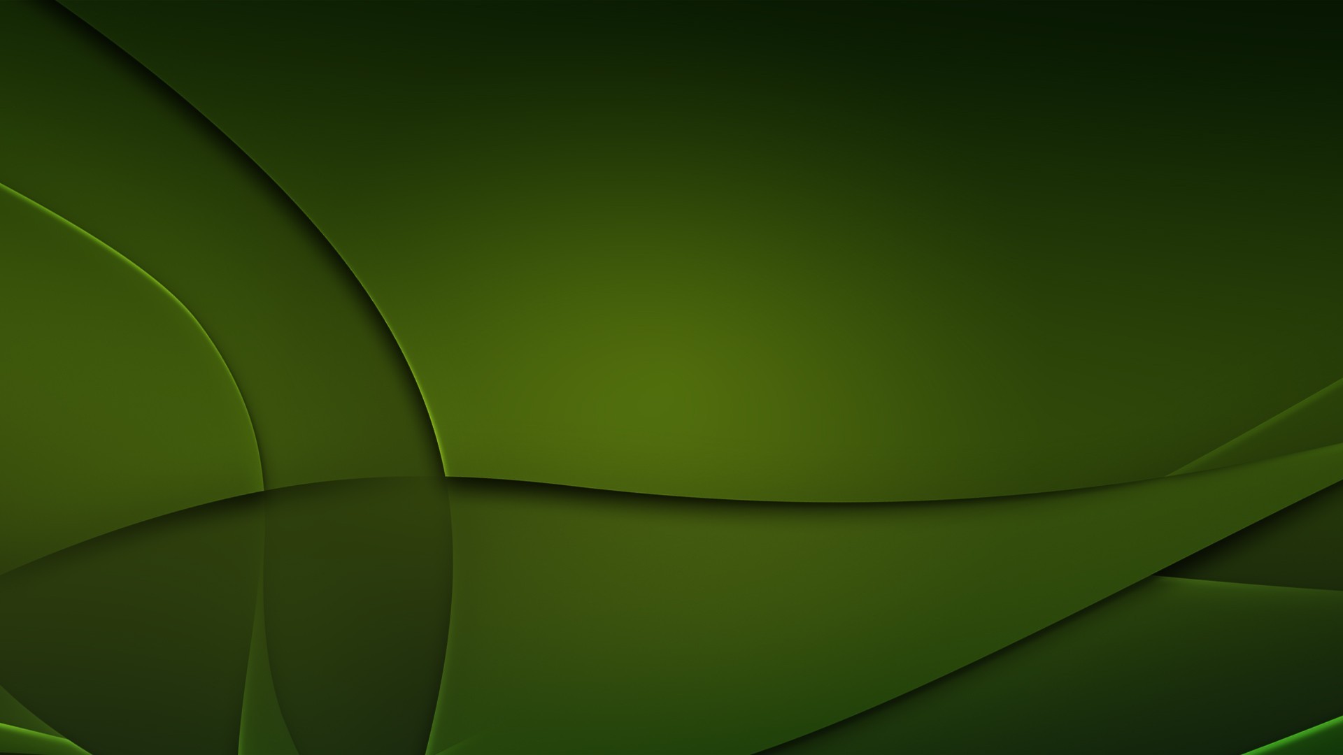 General 1920x1080 green digital art shapes green background Linux