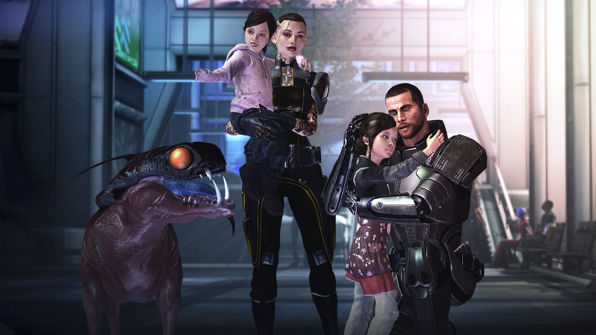 General 1920x1080 Mass Effect 3 Jack (Mass Effect) Commander Shepard video games science fiction women Science Fiction Men Video Game Heroes video game men children PC gaming
